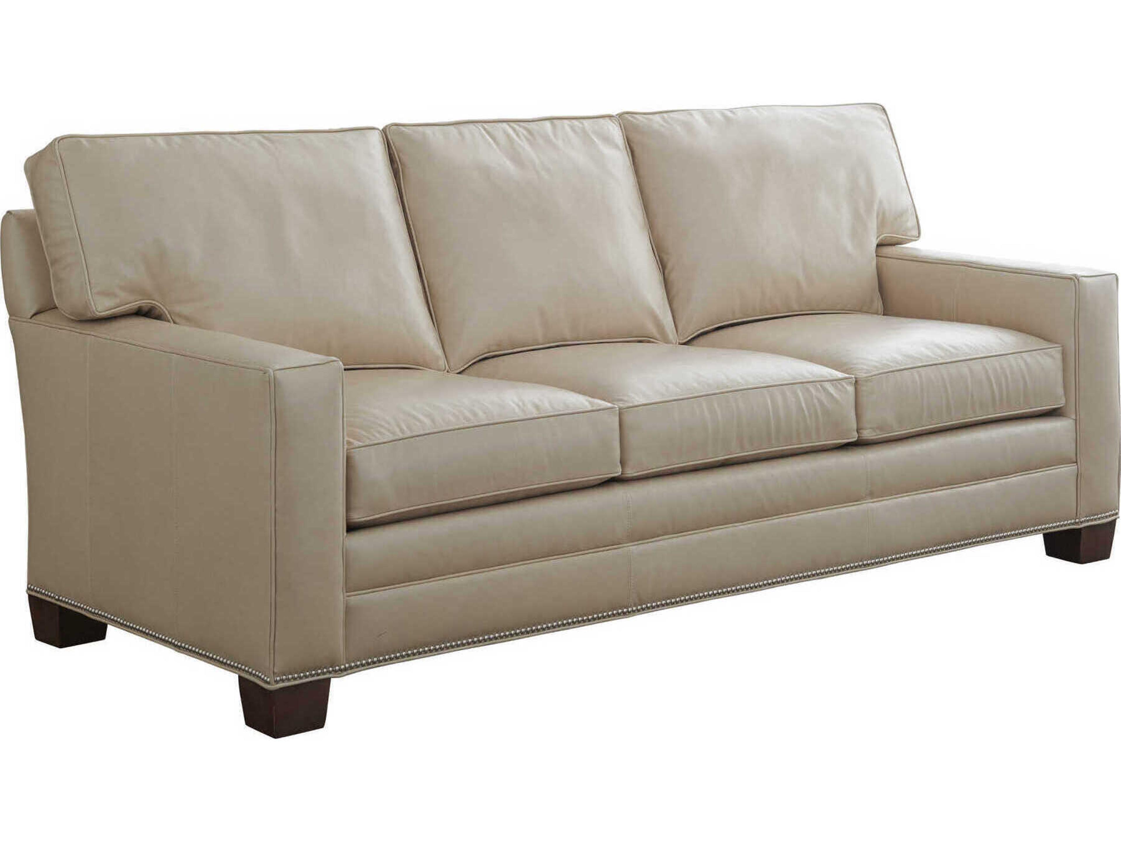 Lexington Brayden Beige Leather Sofa