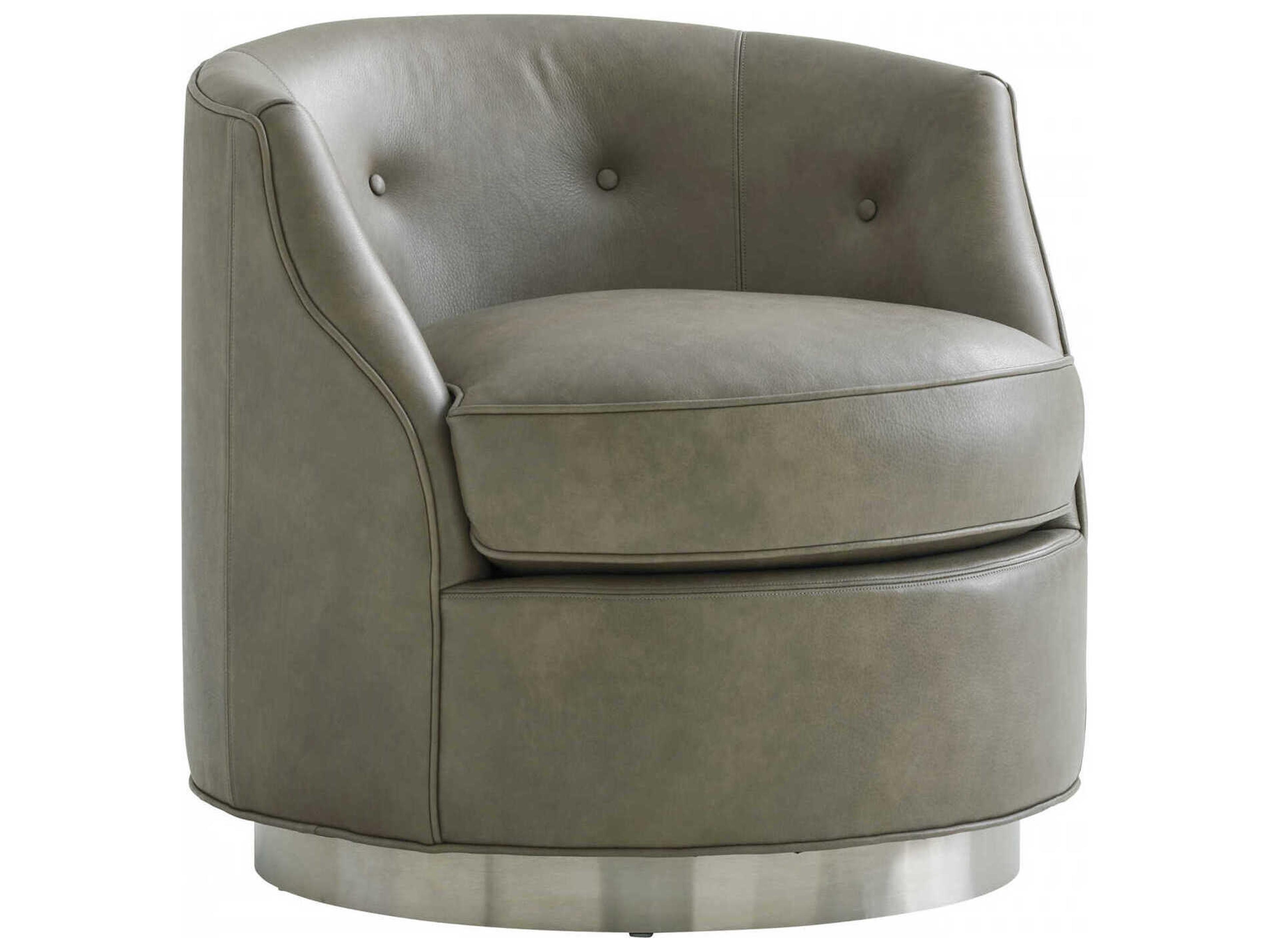 Lexington Avondale Swivel Leather Accent Chair