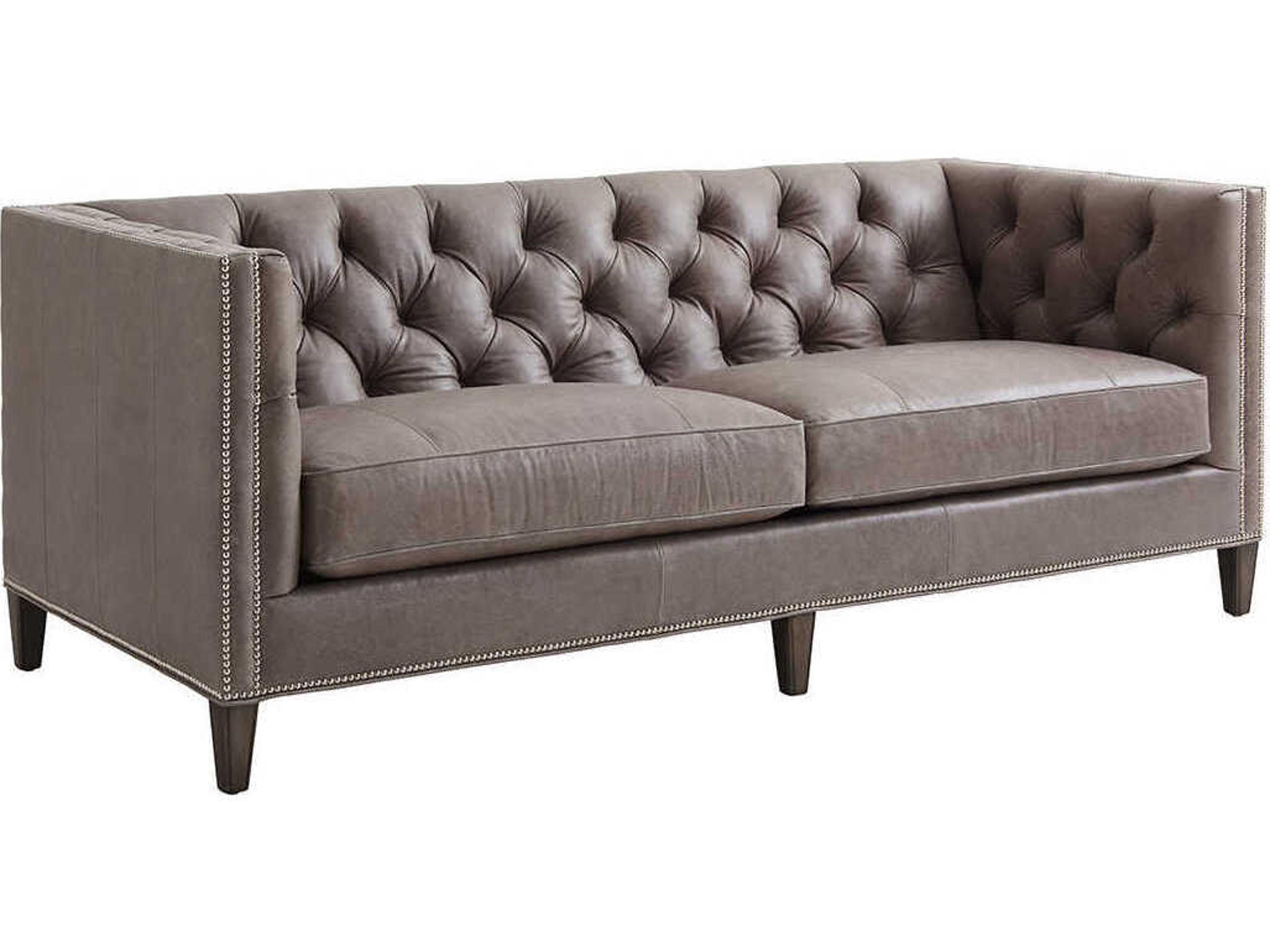 Lexington Ariana Misty Leather Sofa
