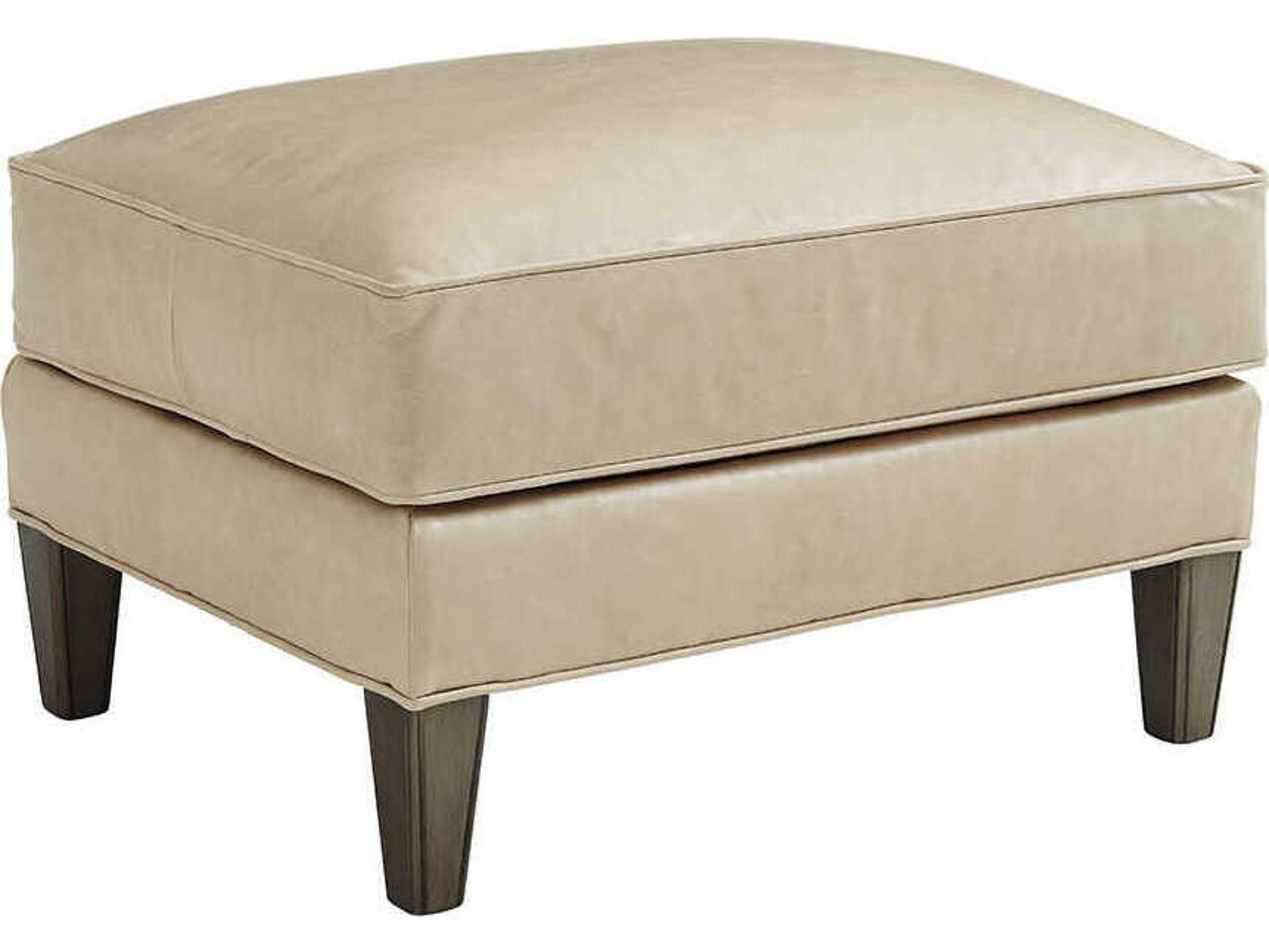 Lexington Ariana Misty Leather Ottoman