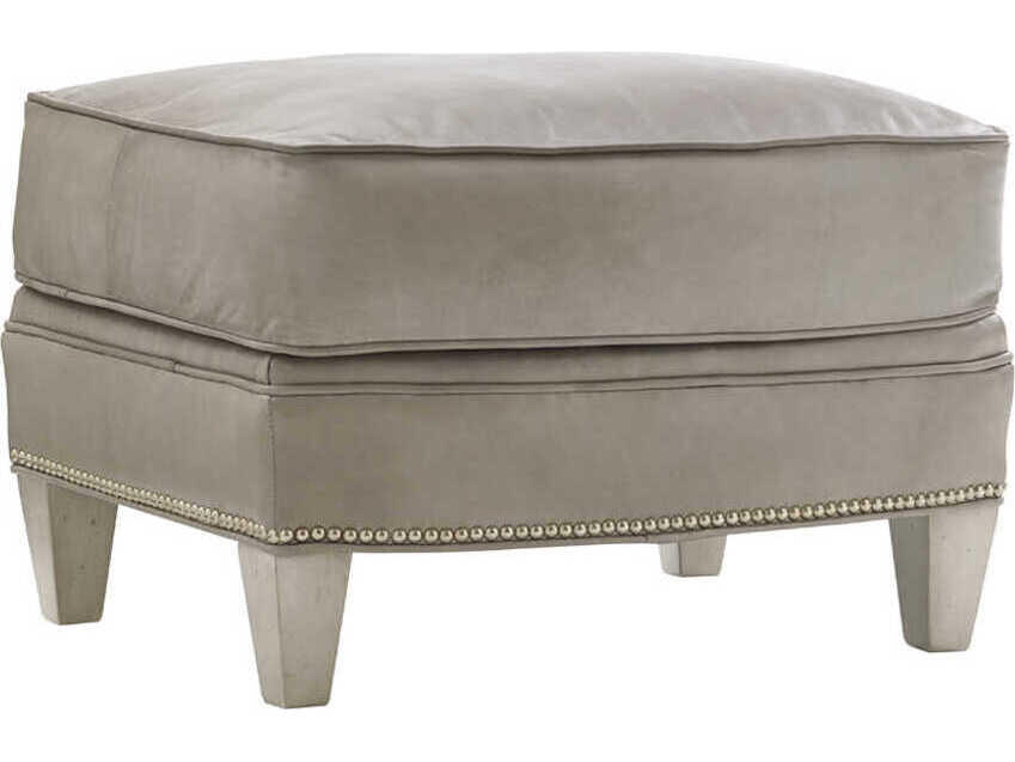 Lexington Oyster Bay Millstone Leather Ottoman