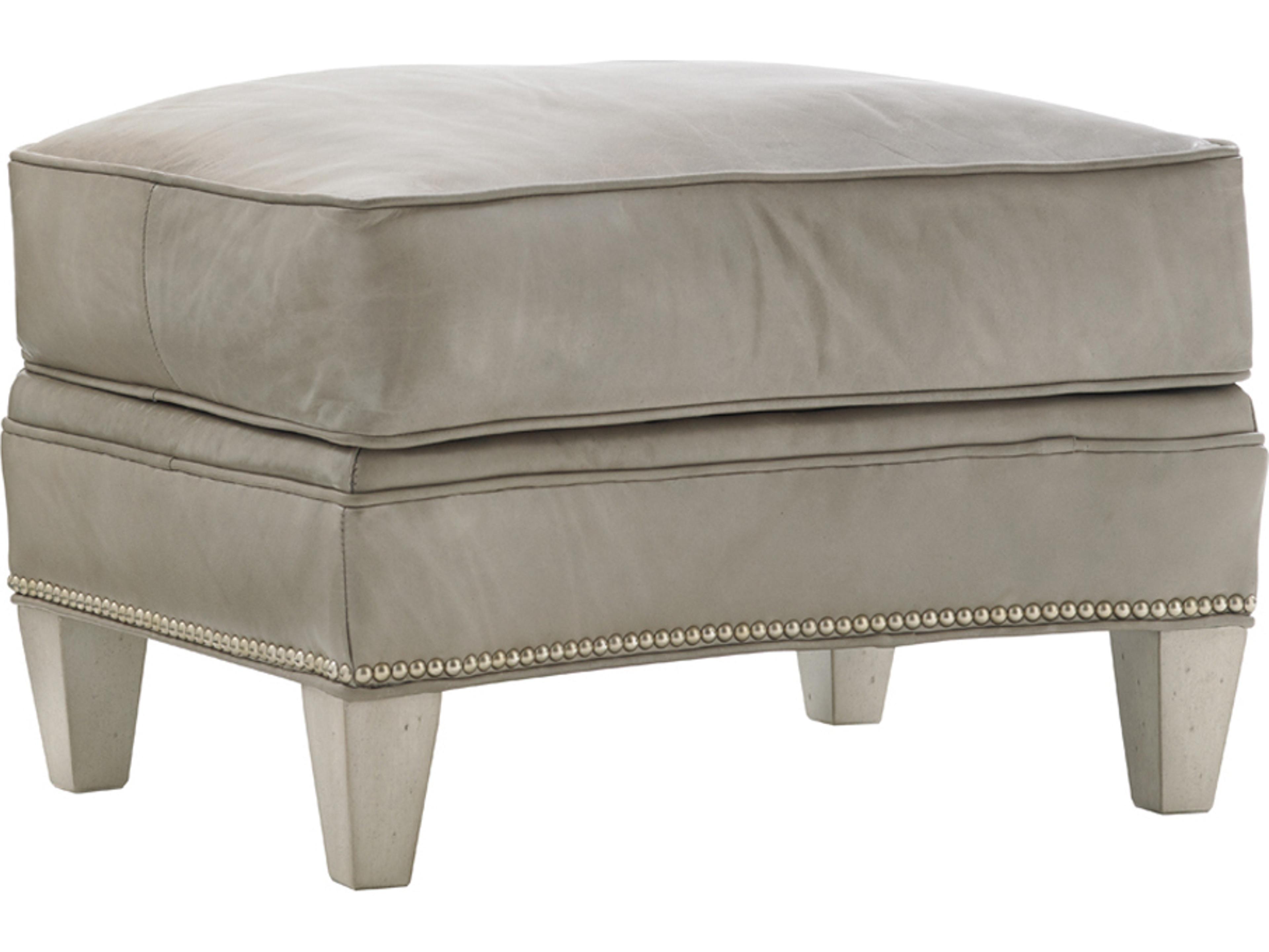 Lexington Oyster Bay Bayville Leather Ottoman