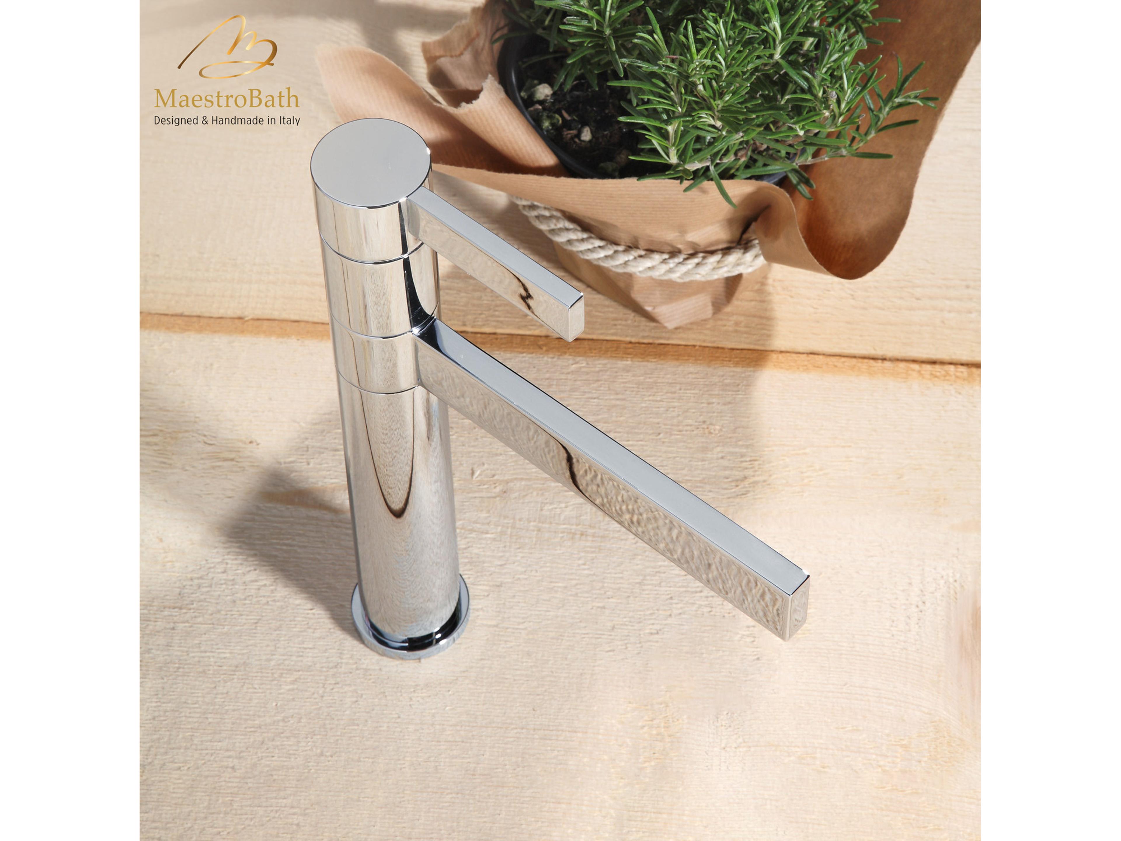 Divinora Modern Kitchen Faucet Single  Chrome