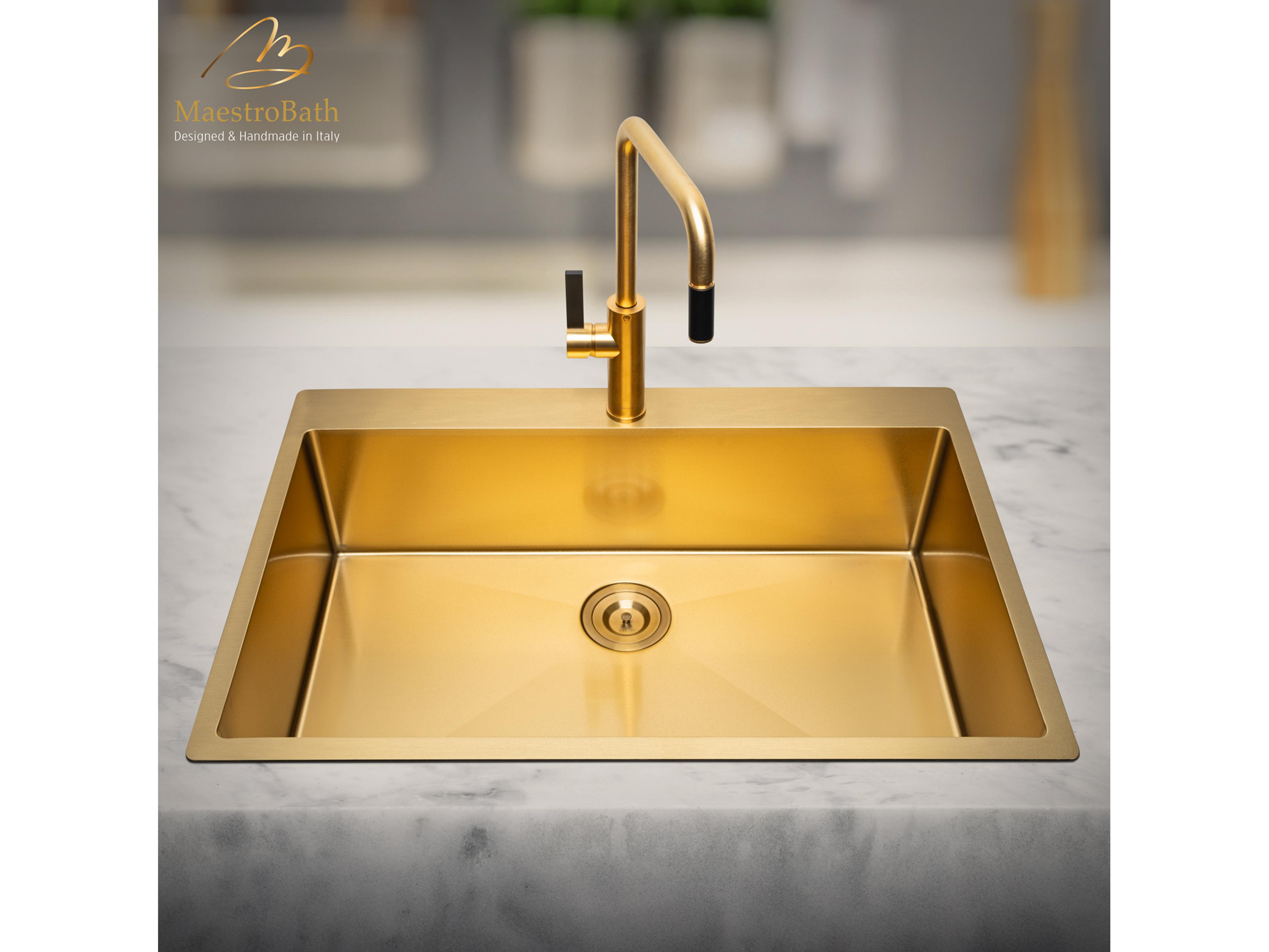 Rapsodia Mono Shower Faucet  Chrome  Brushed Gold