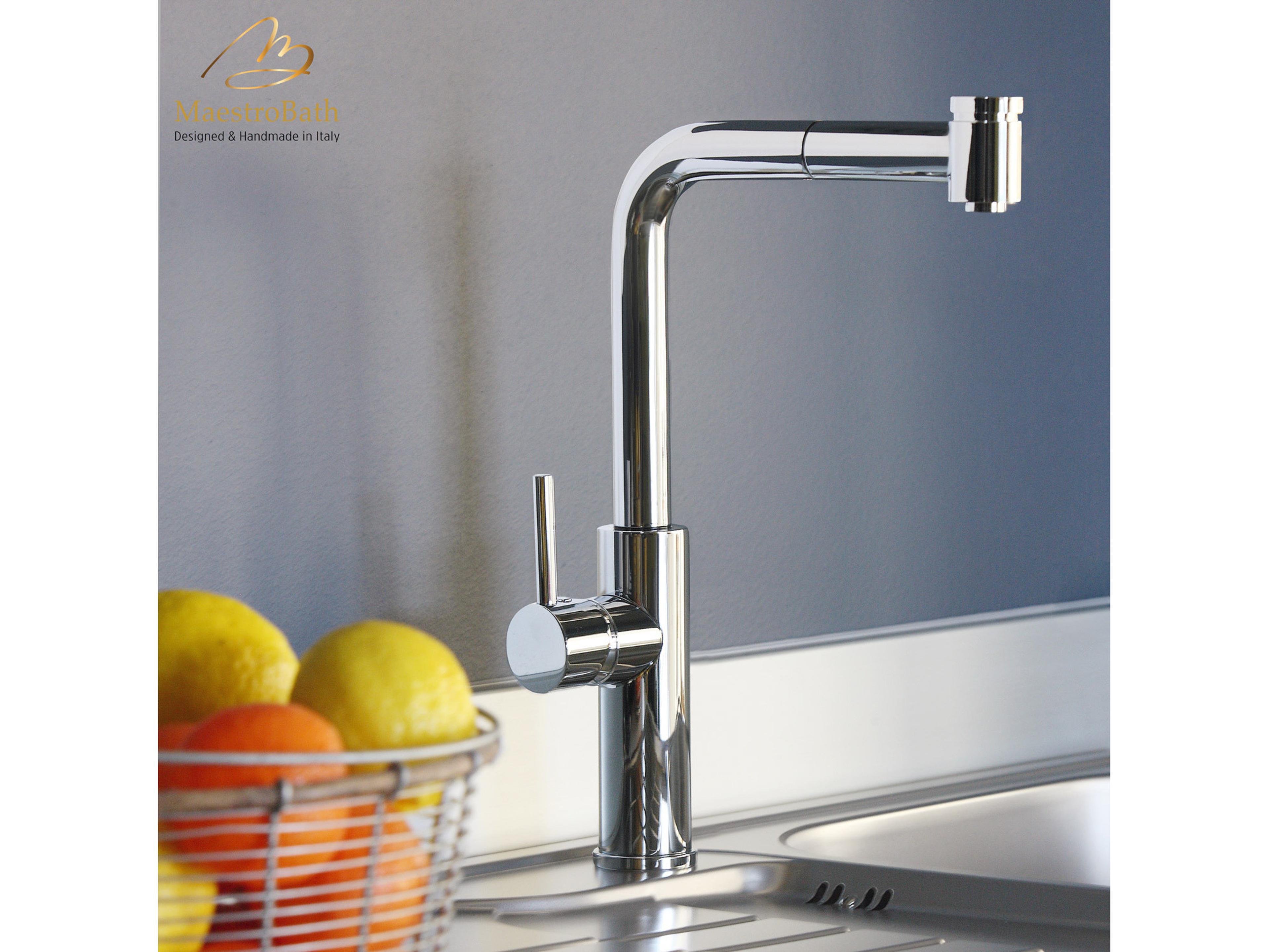 Trionfale Extendable Head Faucet  Chrome