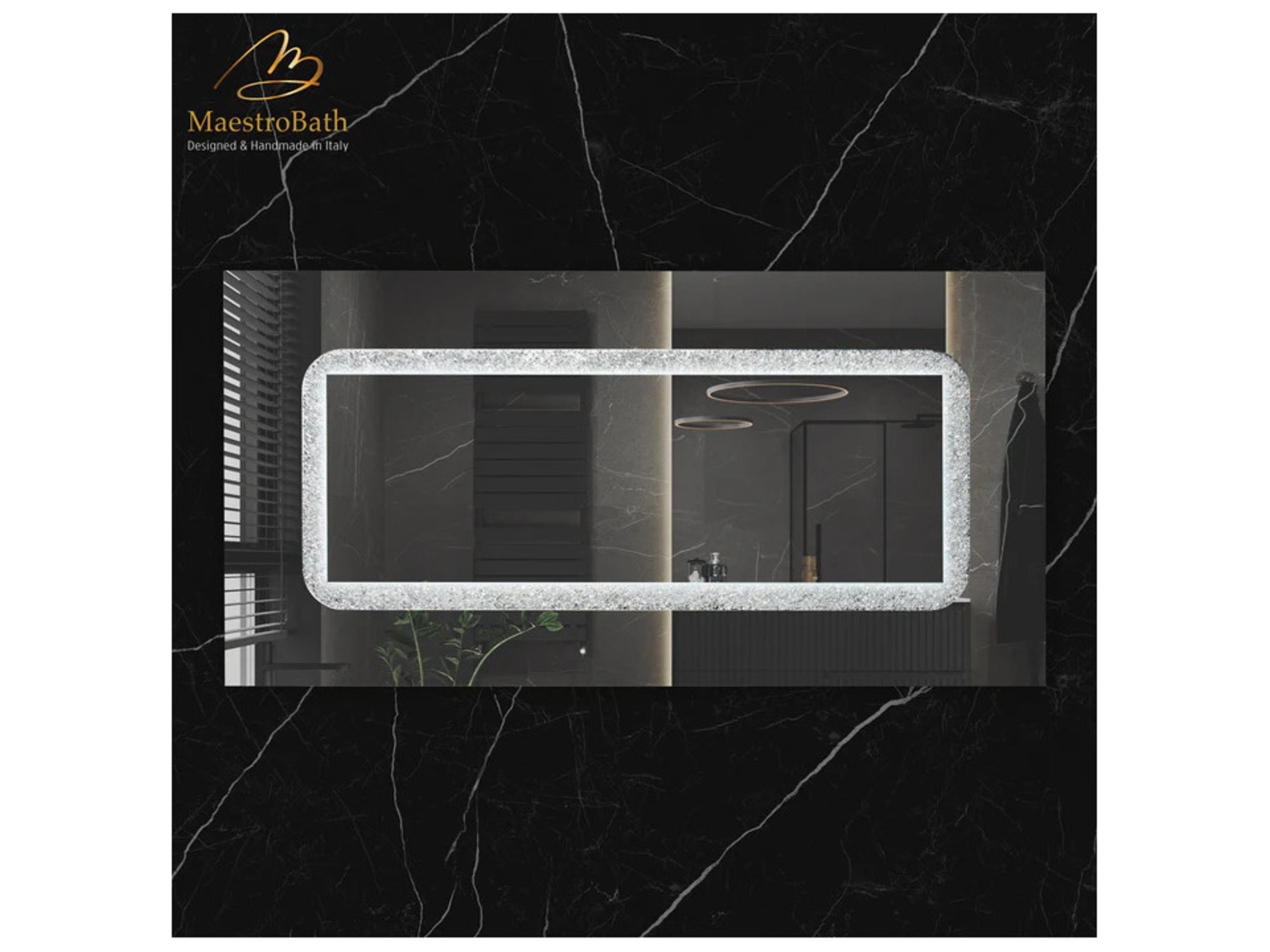 Maestro BathStriazza Luxury Double Vanity Mirror 63" X 32"