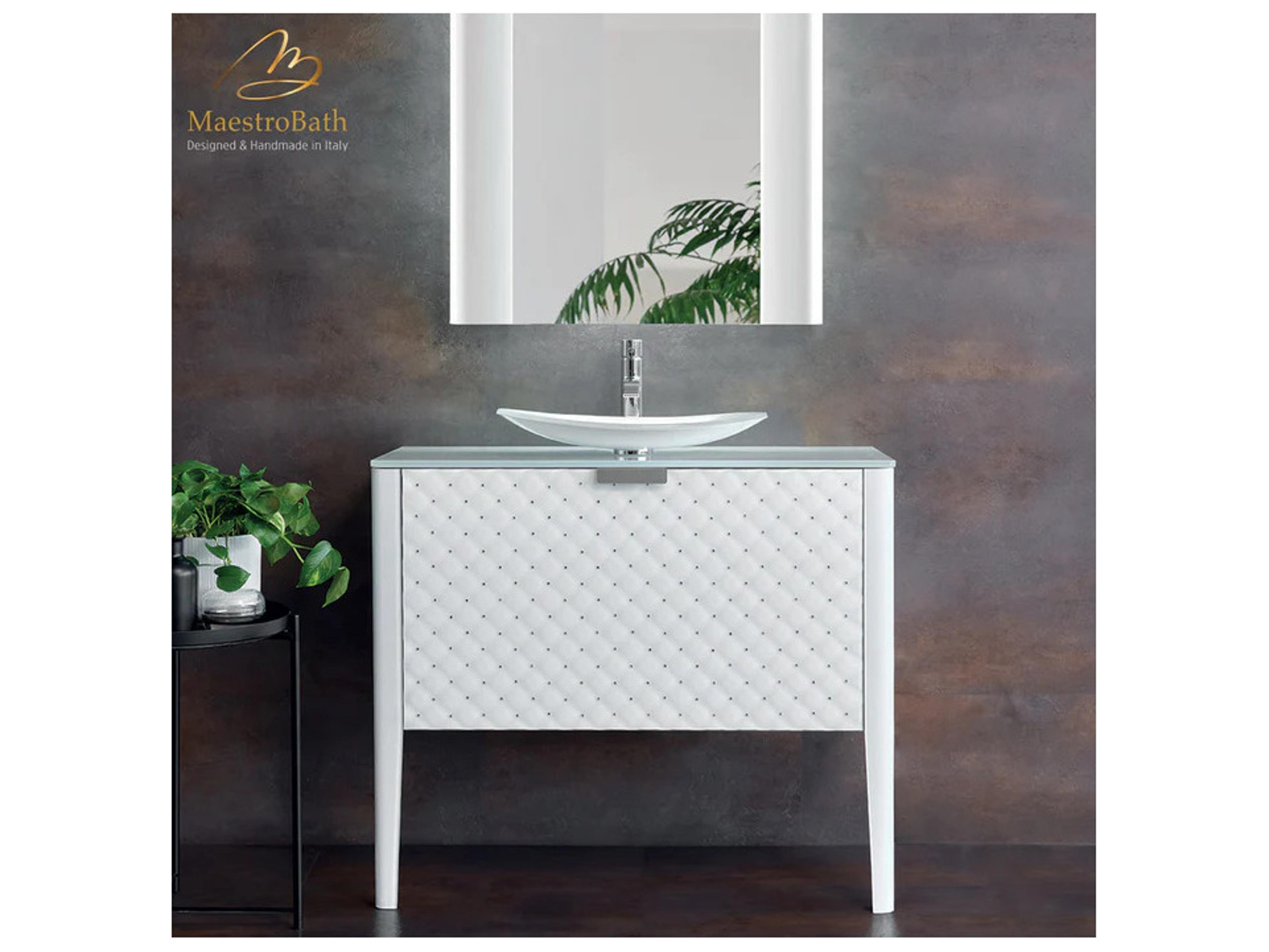 Novella Tatiana Luxury Crystal Swarovski White Vanity