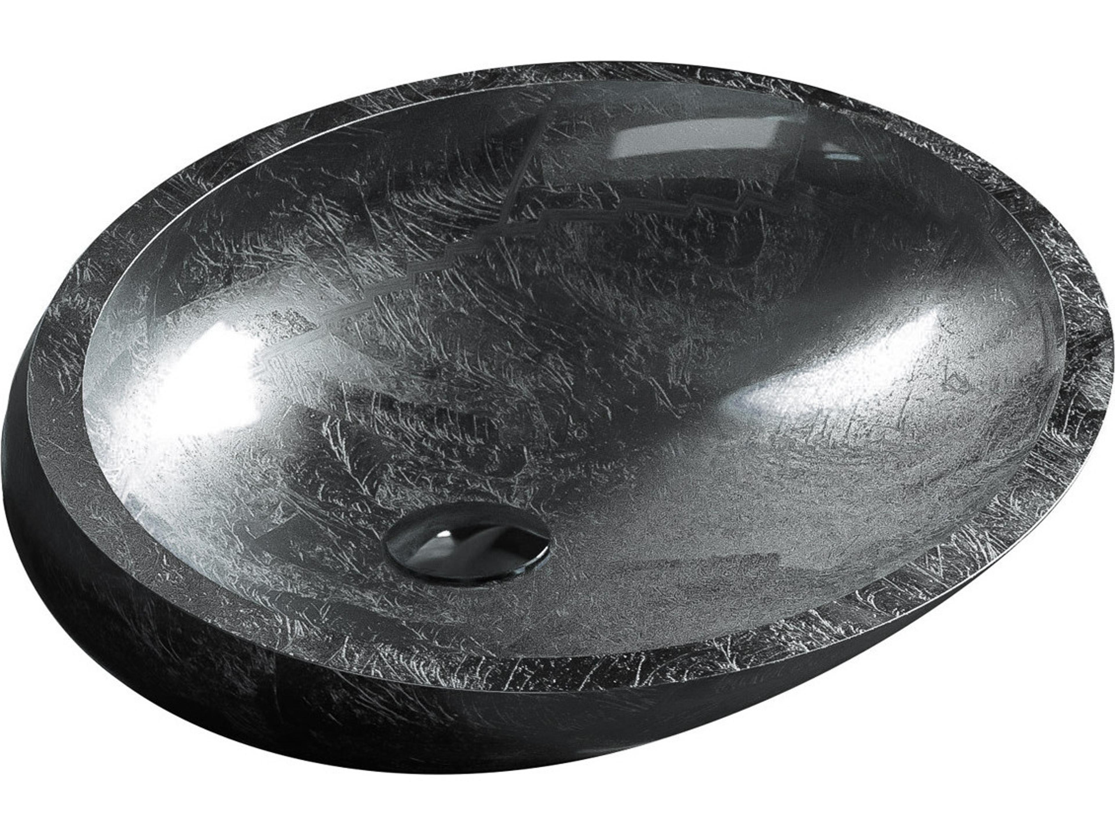 Ylenia Cigno Max Vessel Sink  Silver Leaf