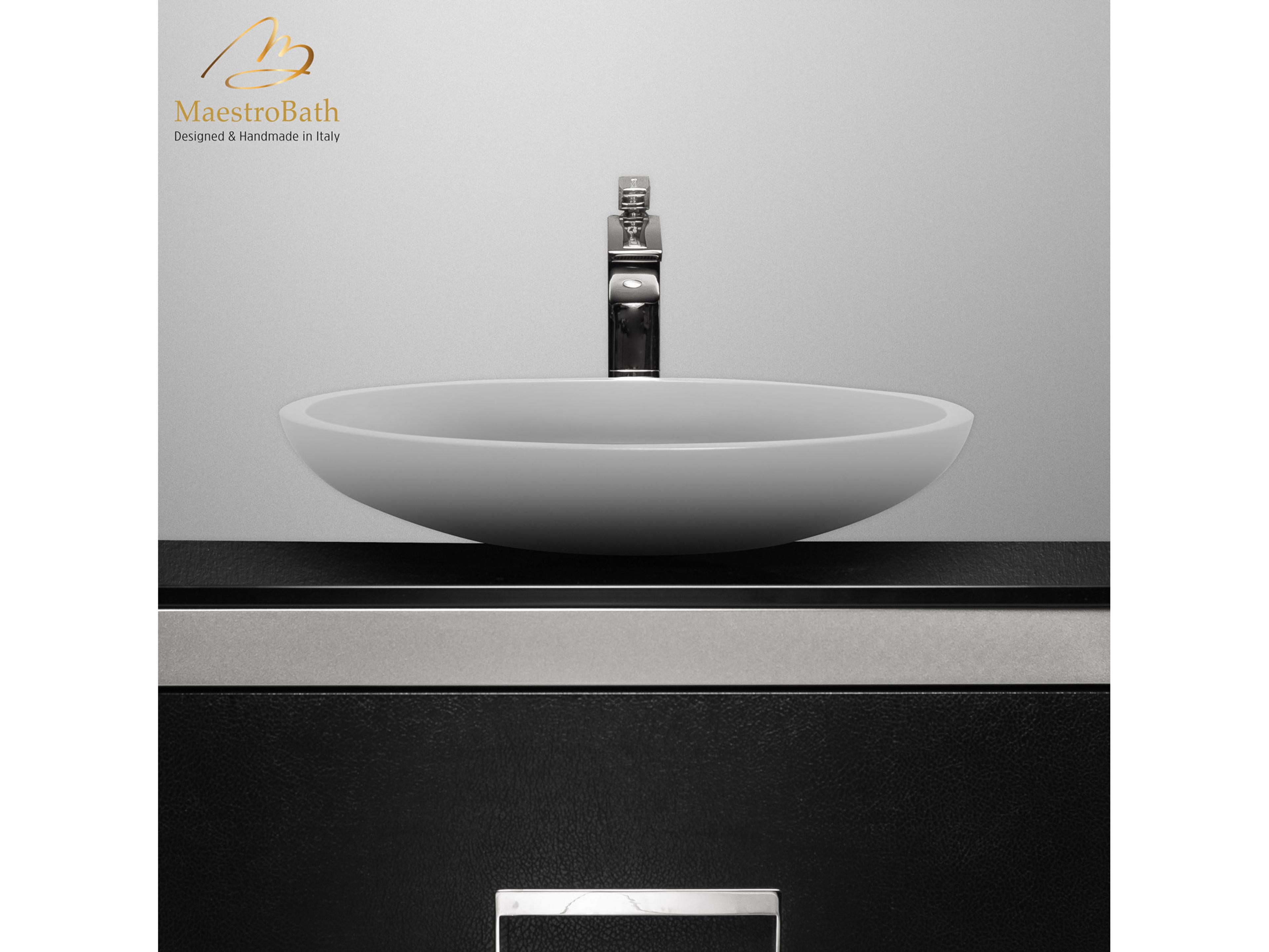 Ylenia Cigno Max Vessel Sink  White