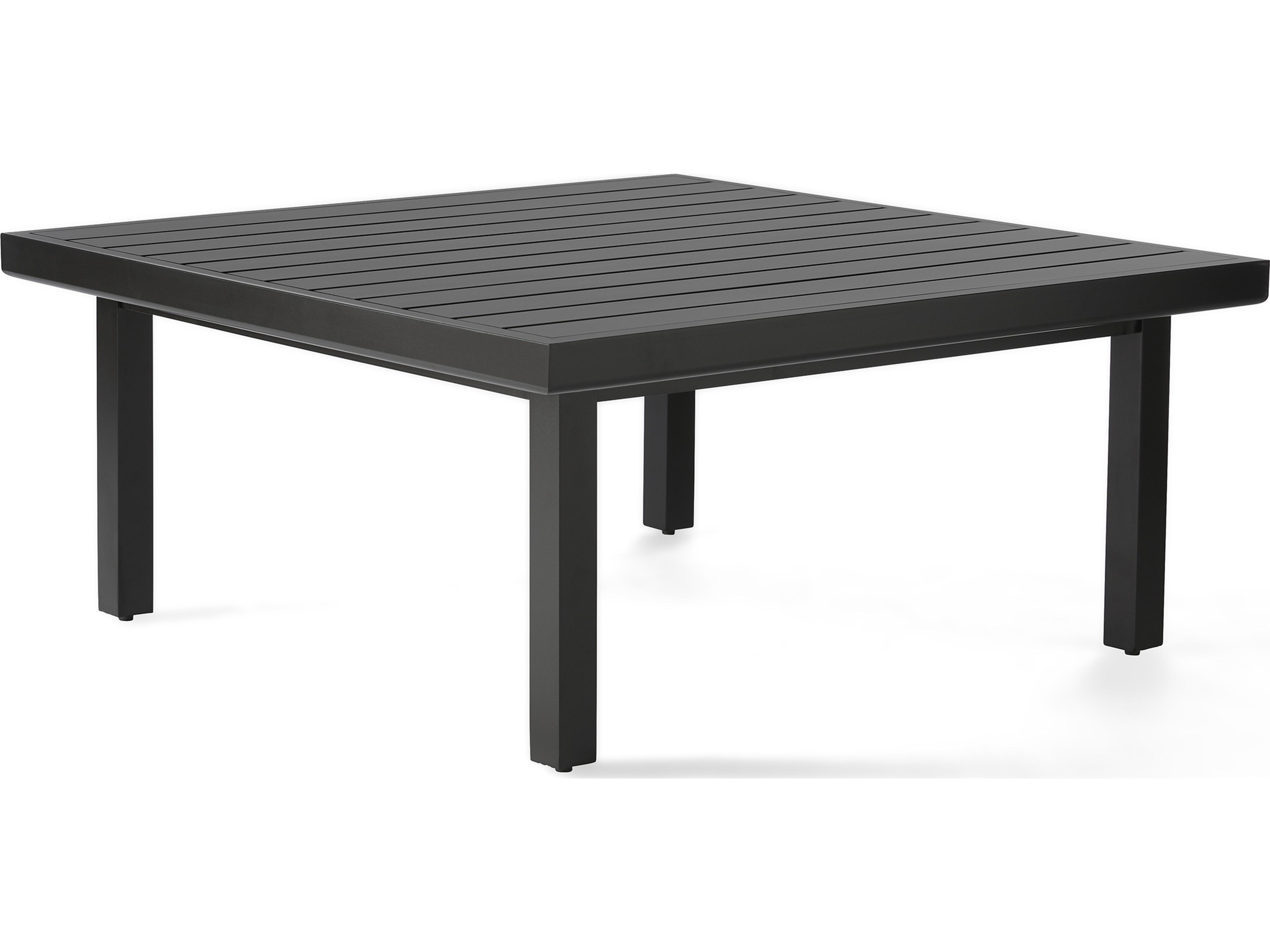 Mallin Trinidad Square Slatted Top Patio Coffee Table