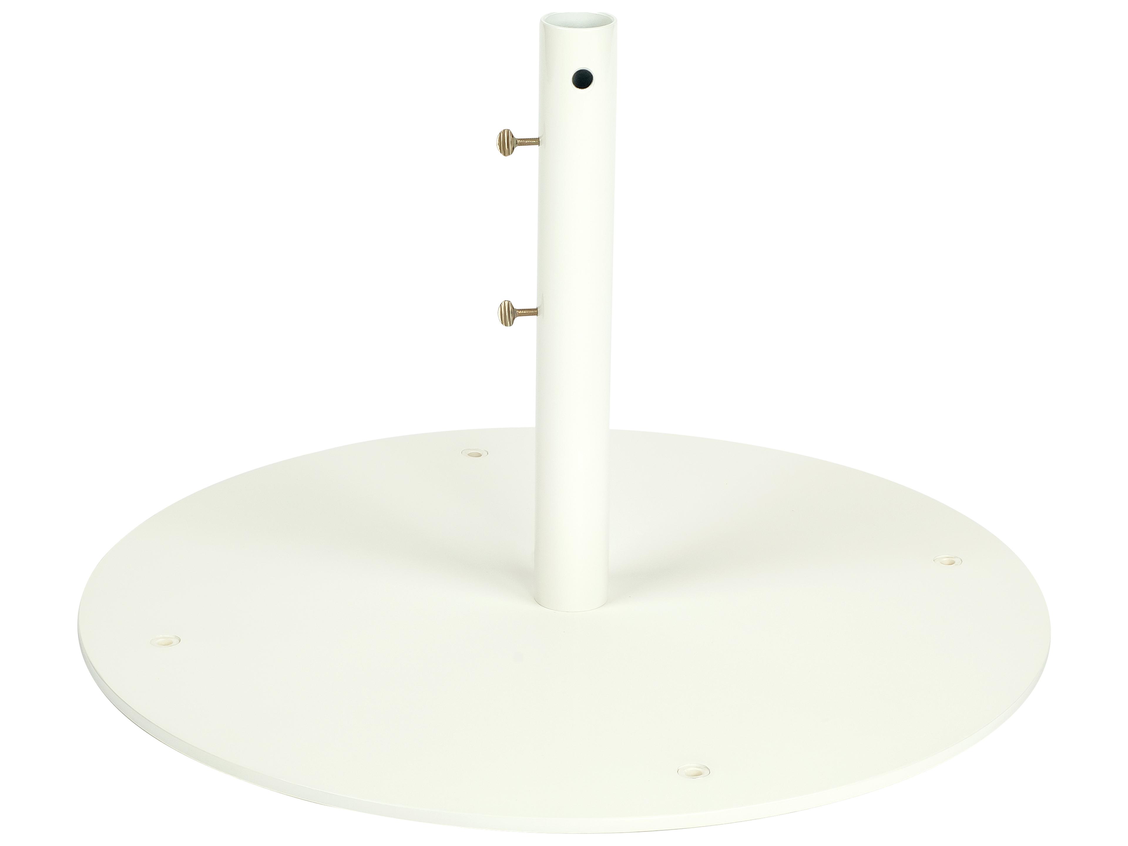 Mallin Market Steel White 24.5 Foot Round Free Standing Umbrella Base