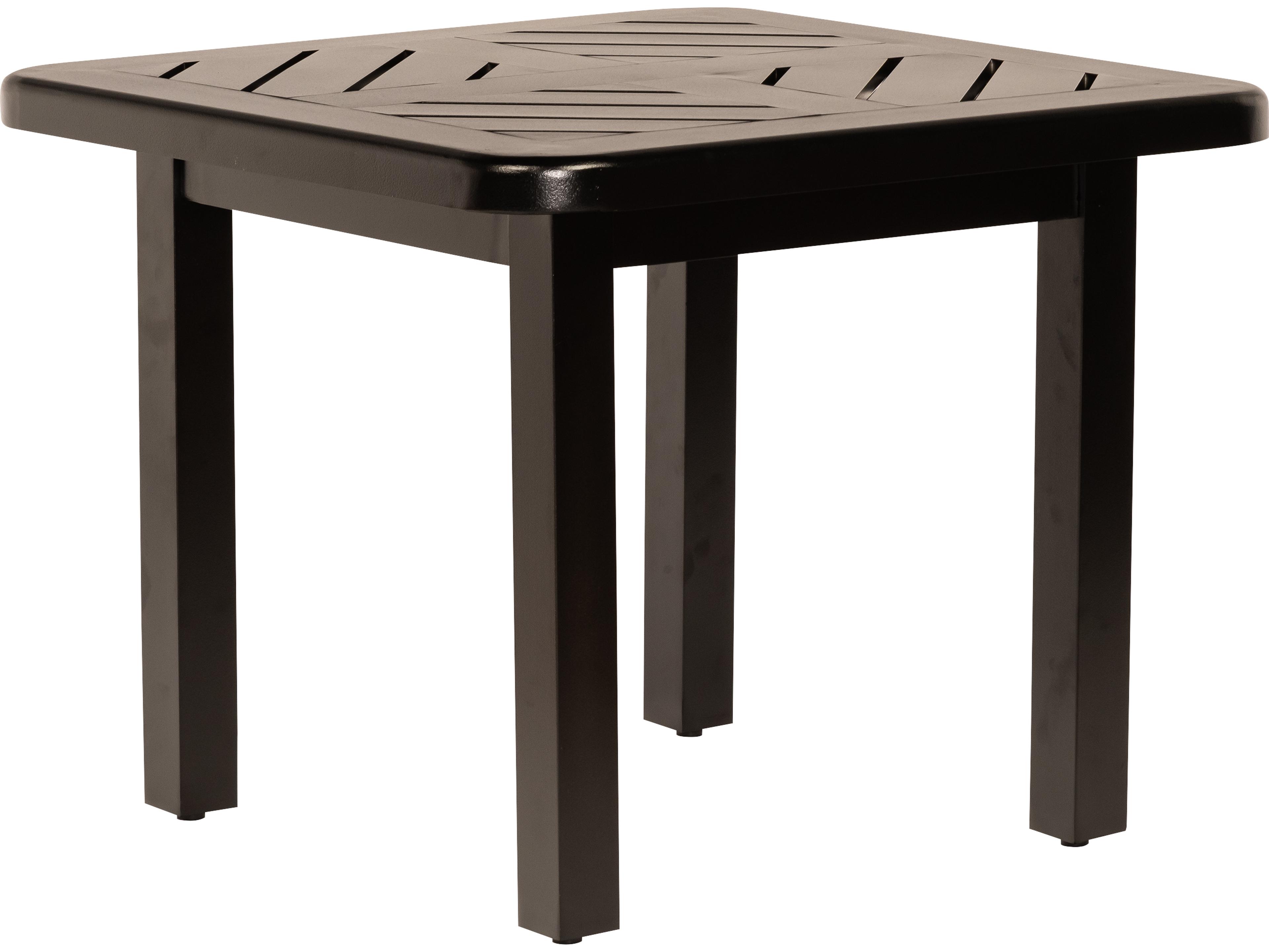 Mallin Trinidad Tables F-top Aluminum Square Patio End Table