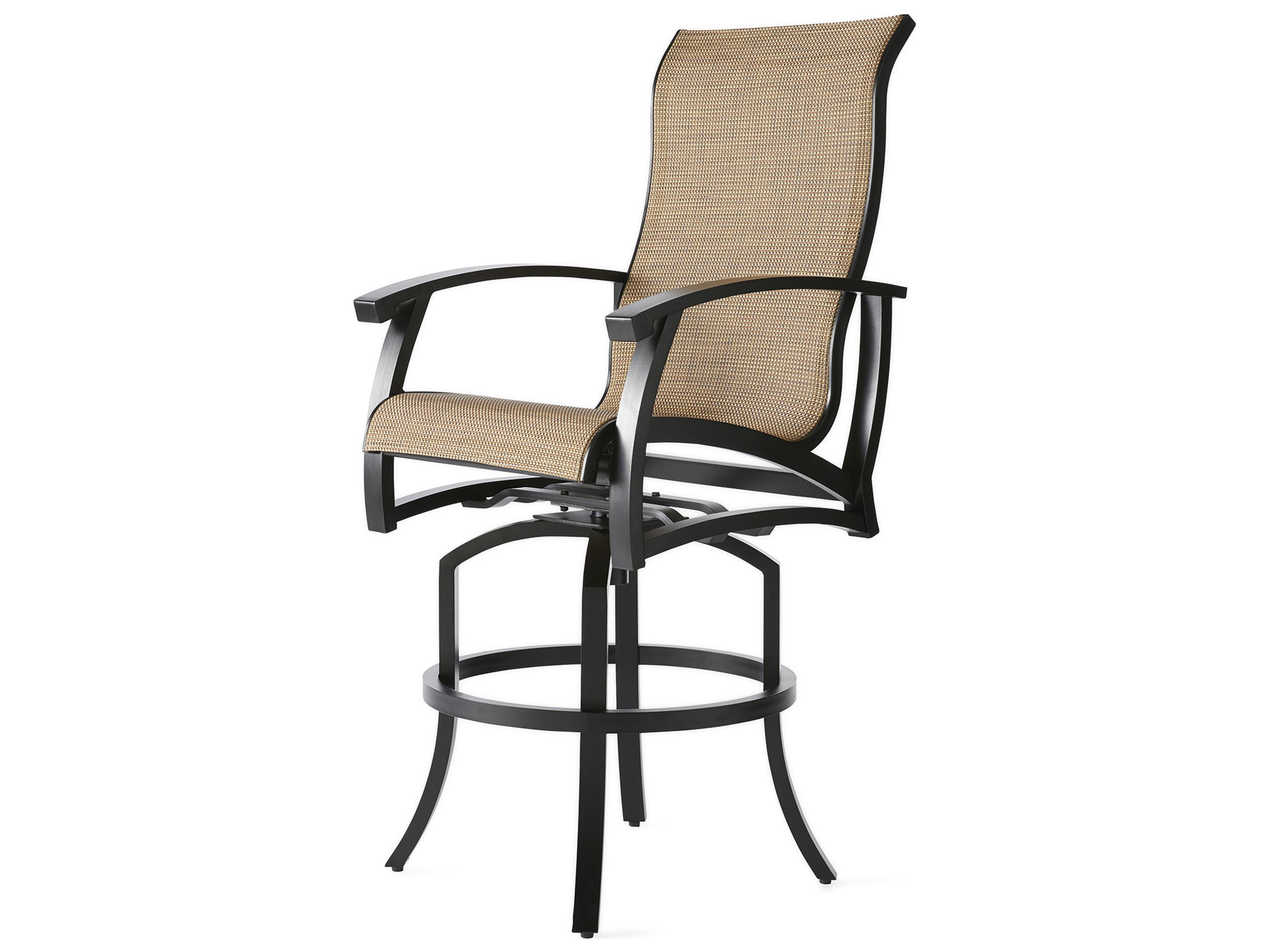 Mallin Georgetown Sling Aluminum Patio Bar Stool
