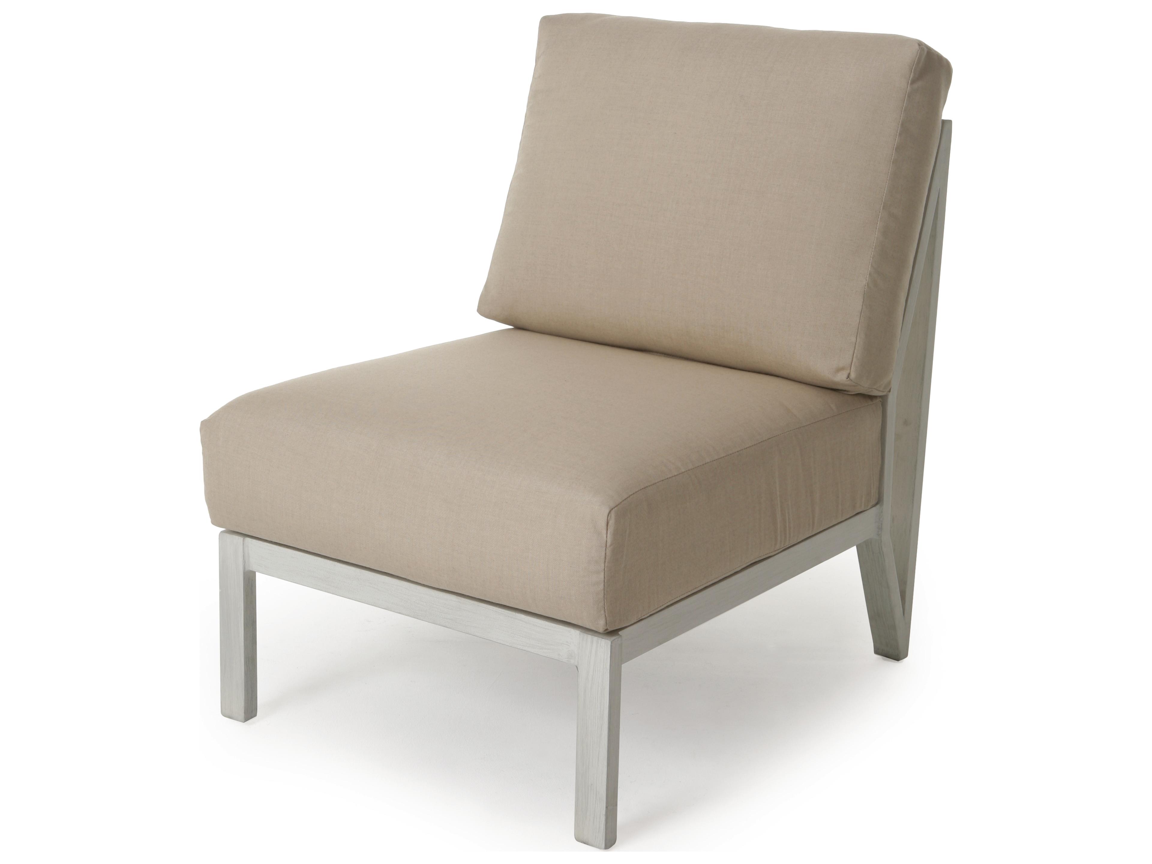 Madeira Armless Sectional Lounge Chair Replacement Cushions