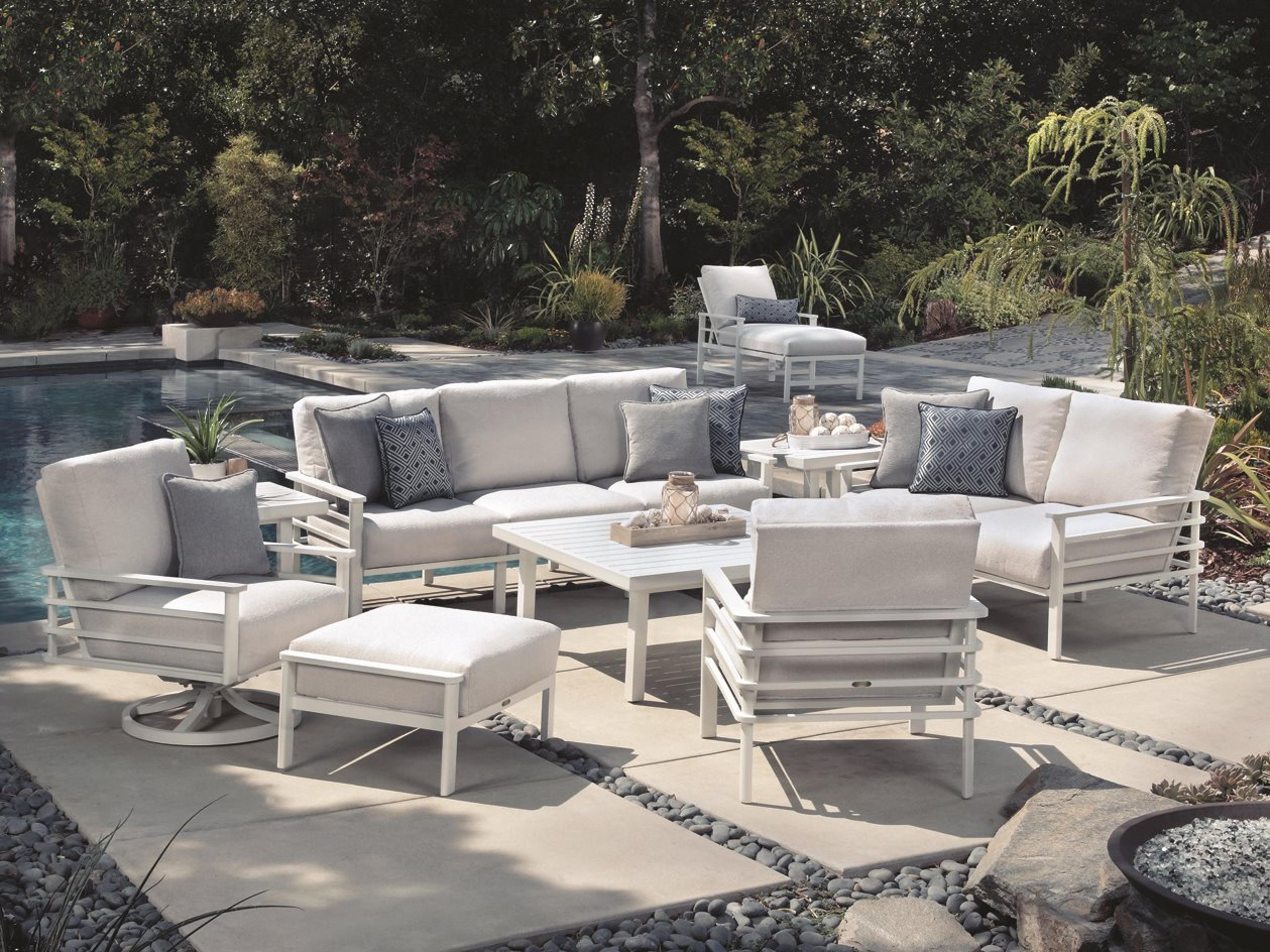 Mallin Sarasota Aluminum Patio Lounge Set