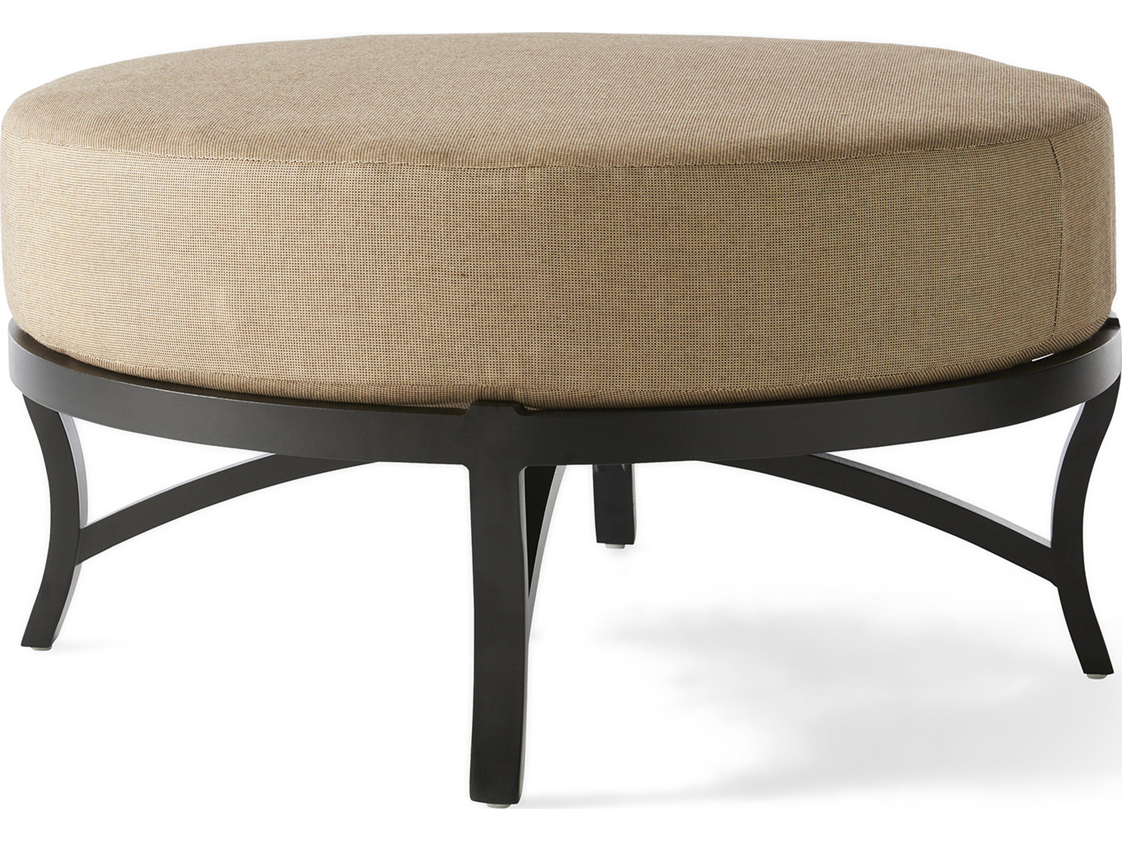 Mallin Volare Cushion Cast Aluminum Outdoor Patio Ottoman