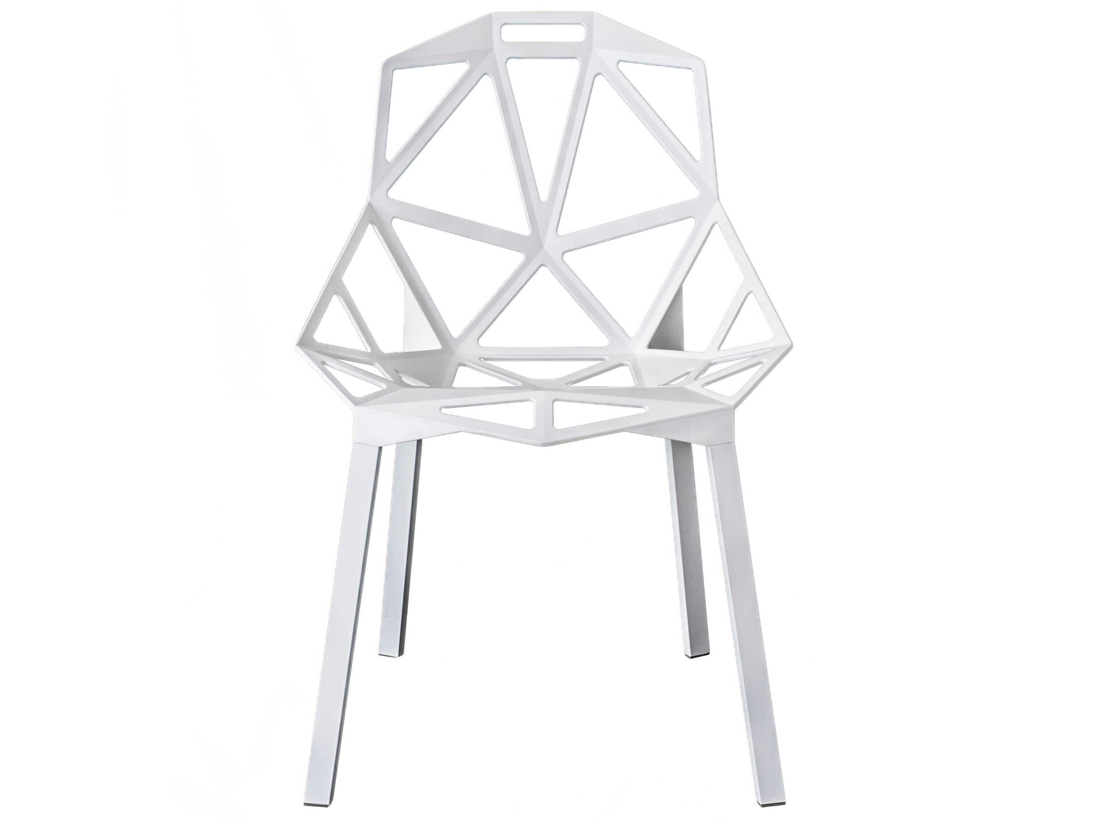 Magis Outdoor Chair One White Aluminum Metal Dining