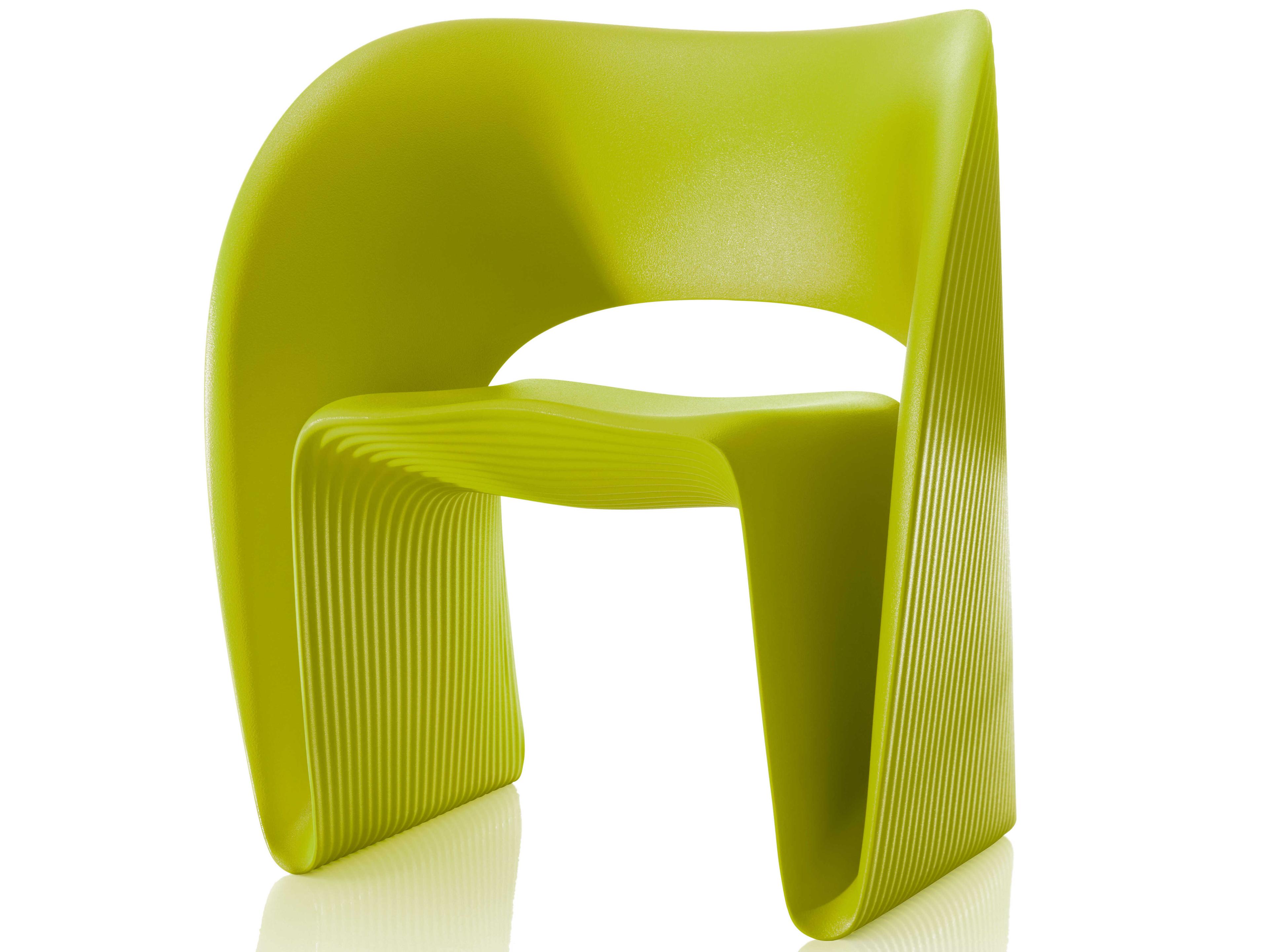 Magis Outdoor Raviolo Green Pistachio Polypropylene Lounge Chair