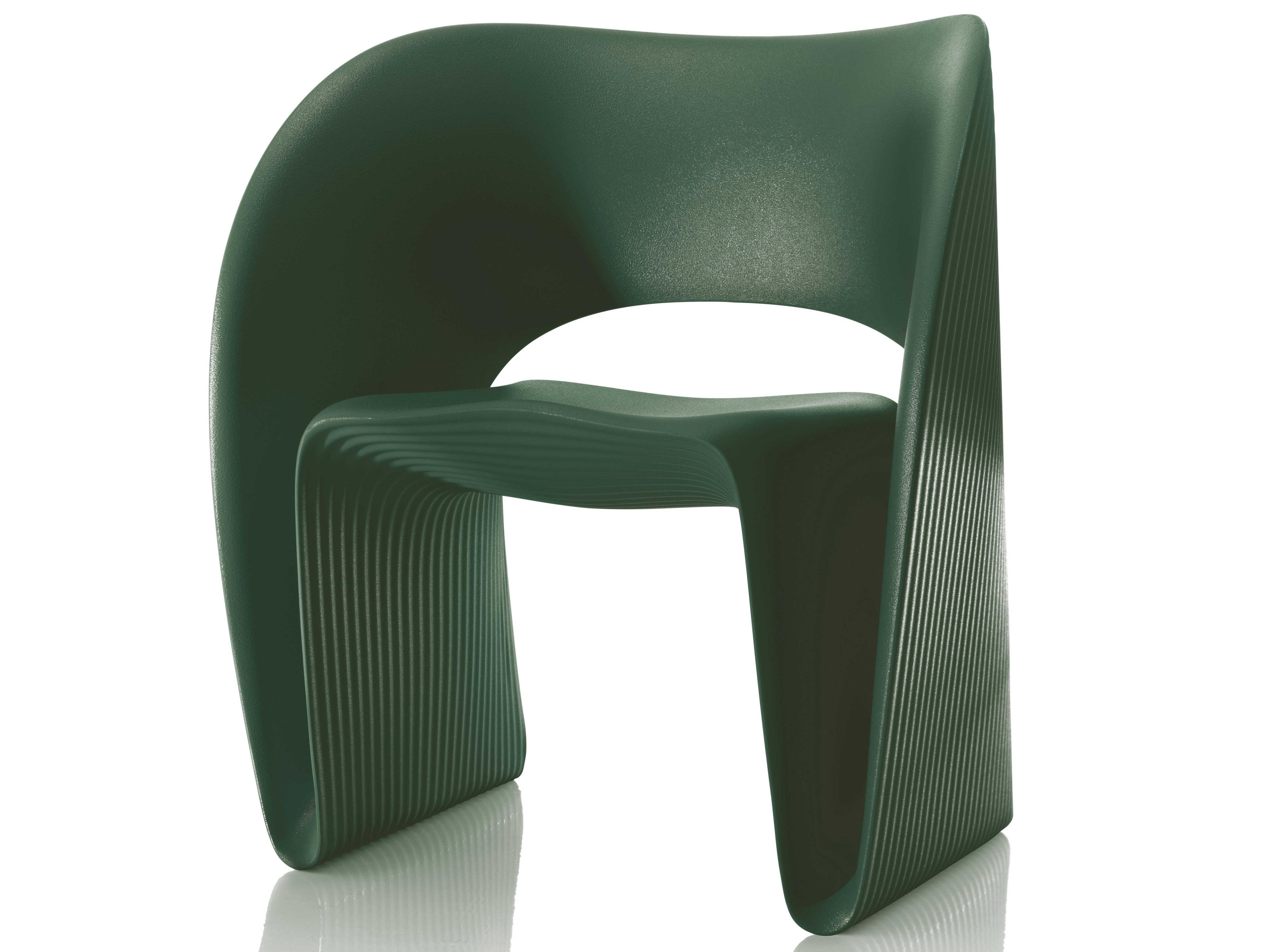 Magis Outdoor Raviolo Olive Green Polypropylene Lounge Chair