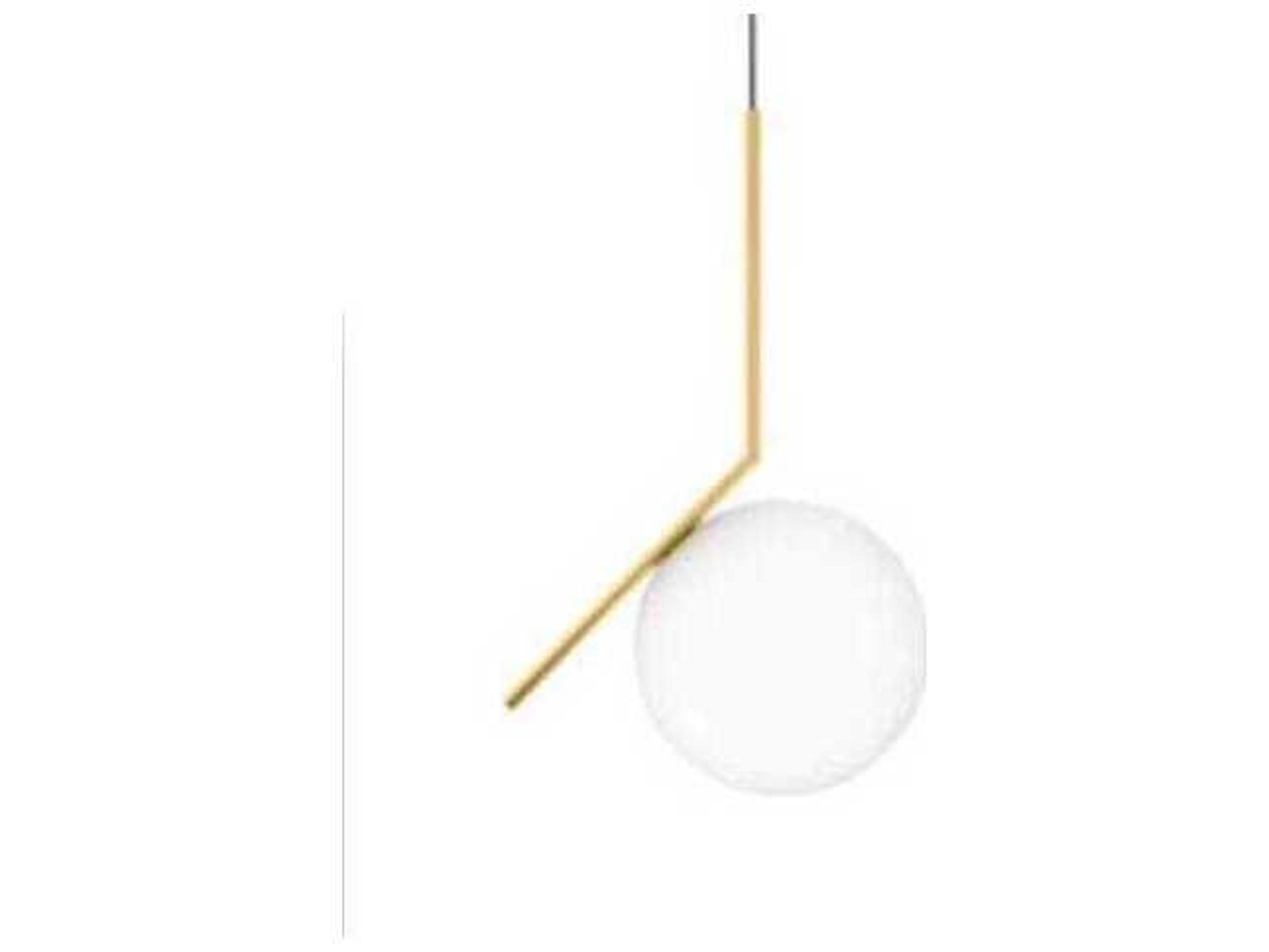 Mobital Luna Opal Glass Gold Globe Pendant