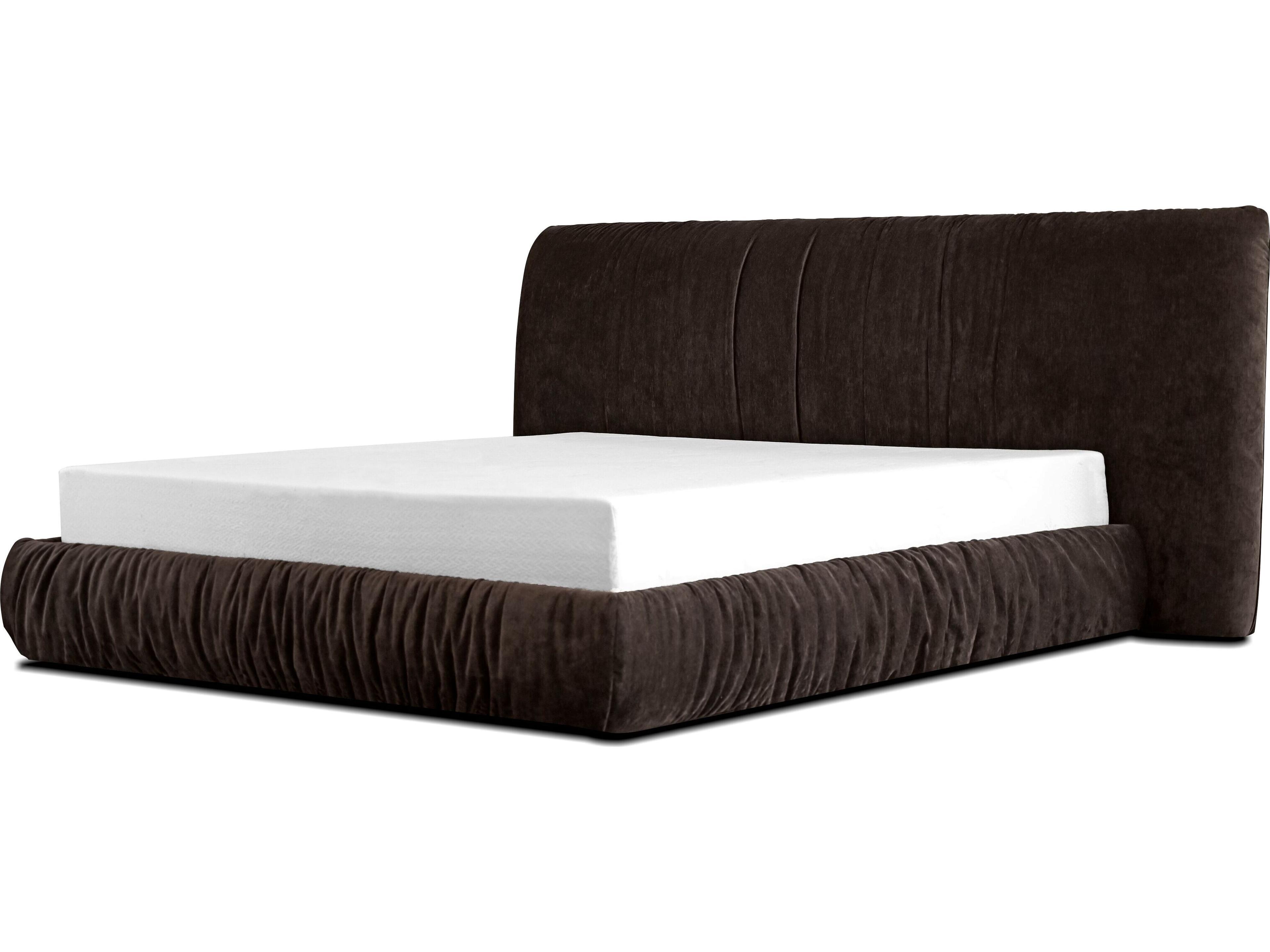 Mobital Shar Pei Brown Upholstered King Platform Bed