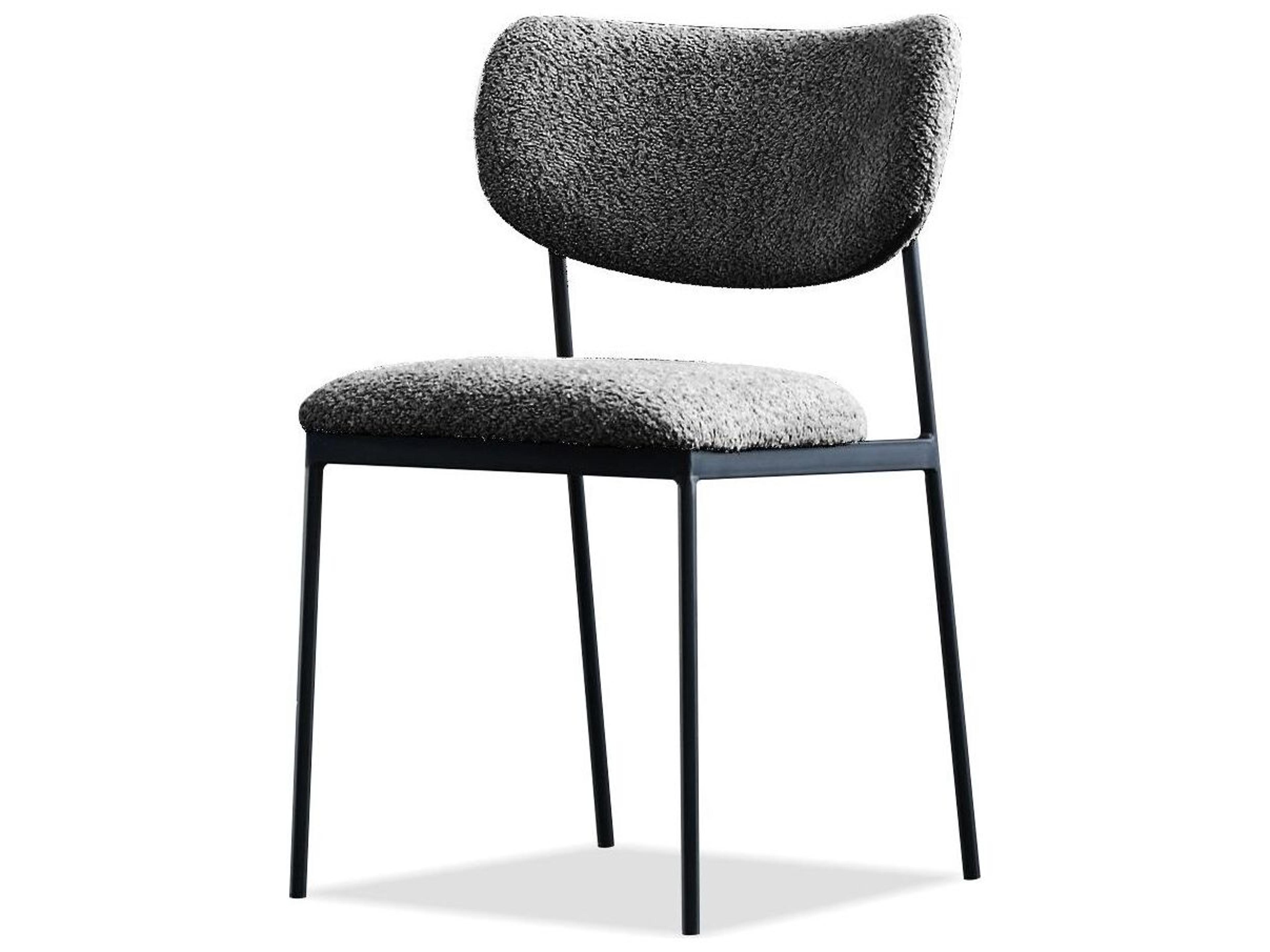 Mobital Clique Gray Upholstered Armless Dining Chair