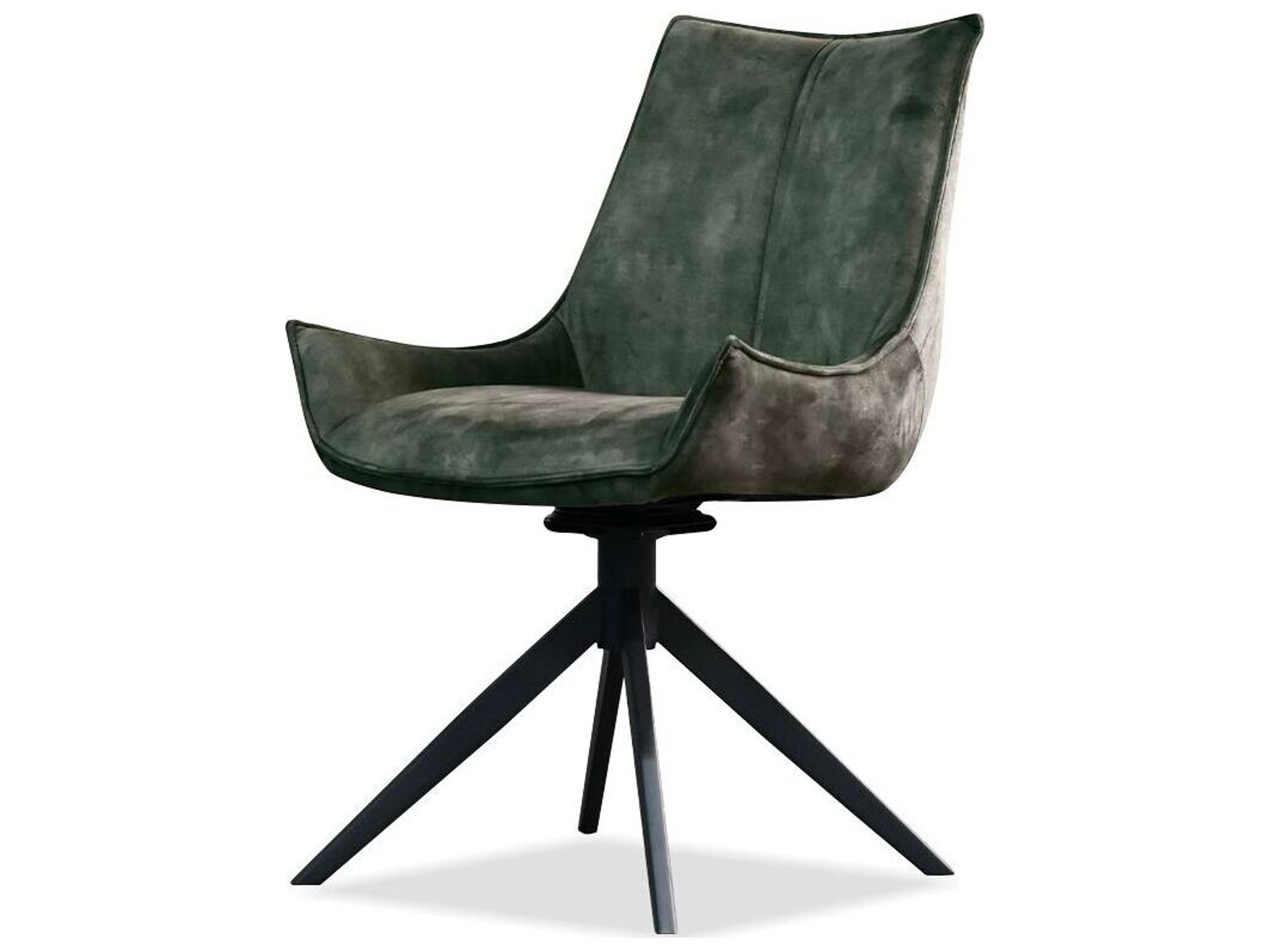 Mobital Giulia Black Upholstered Armless Dining Chair Set of 2