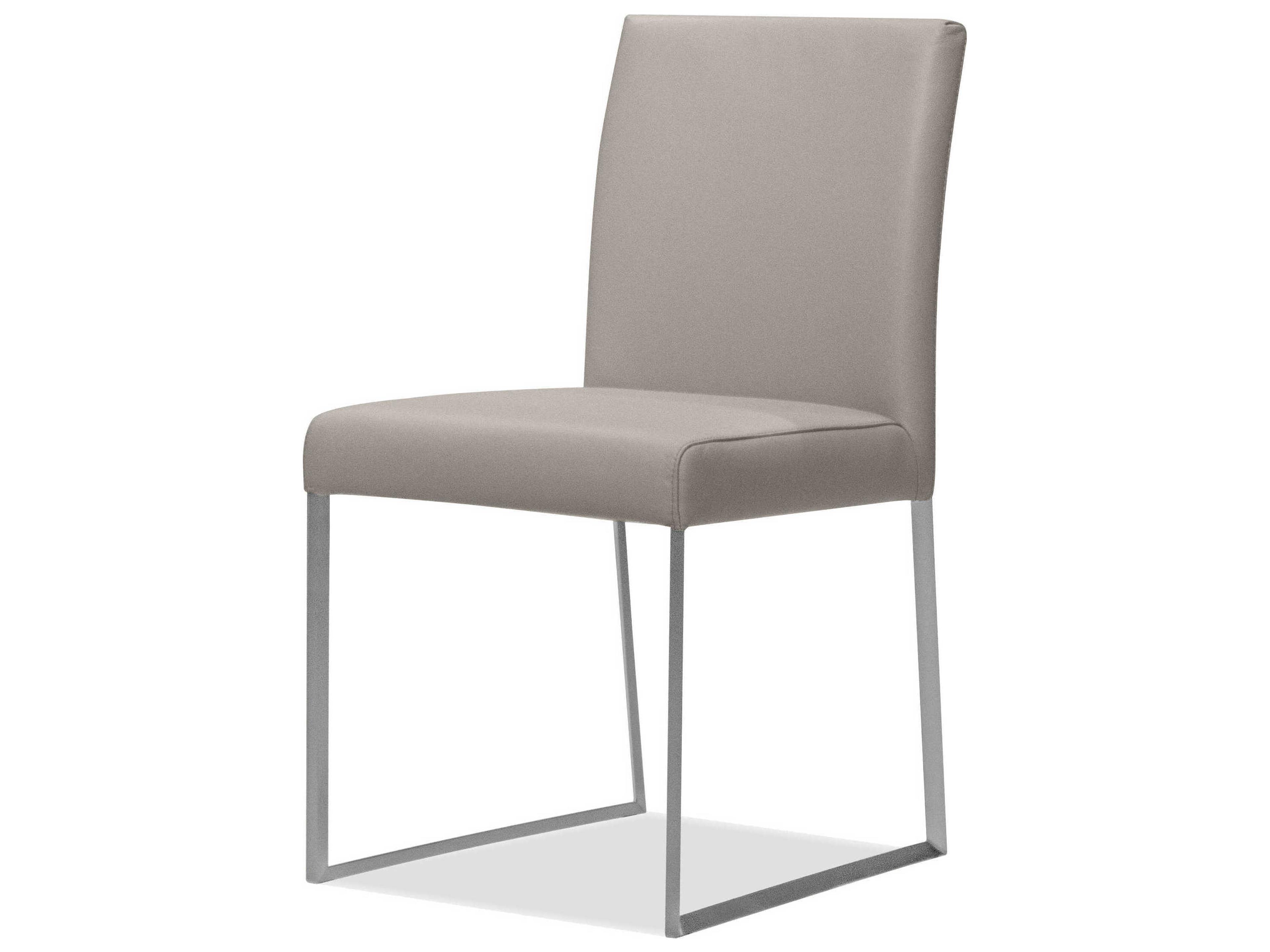 Mobital Tate Beige Leather Armless Dining Chair