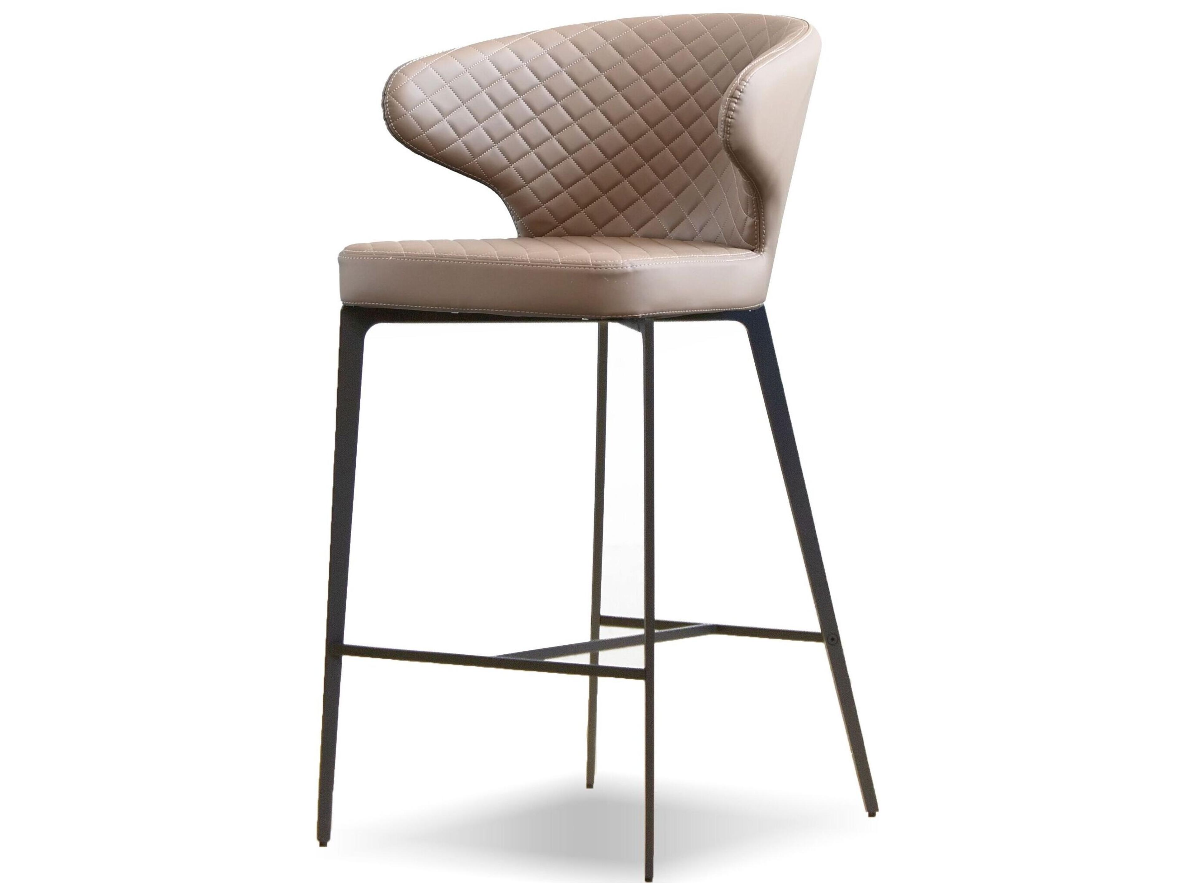 Mobital Hug Russet Brown Leatherette Faux Leather Counter Stool