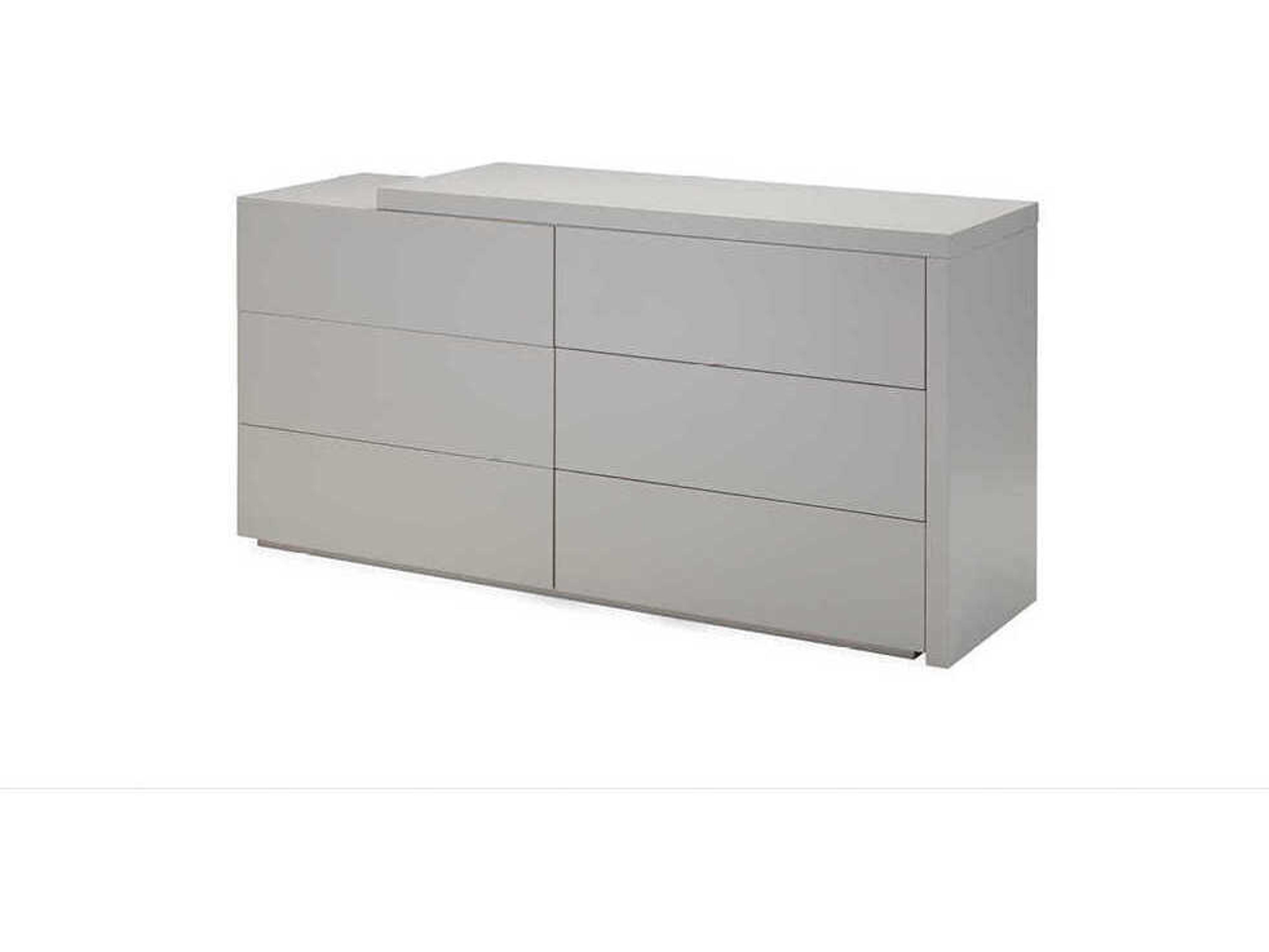 Mobital Vex 6-Drawers Gray Double Dresser
