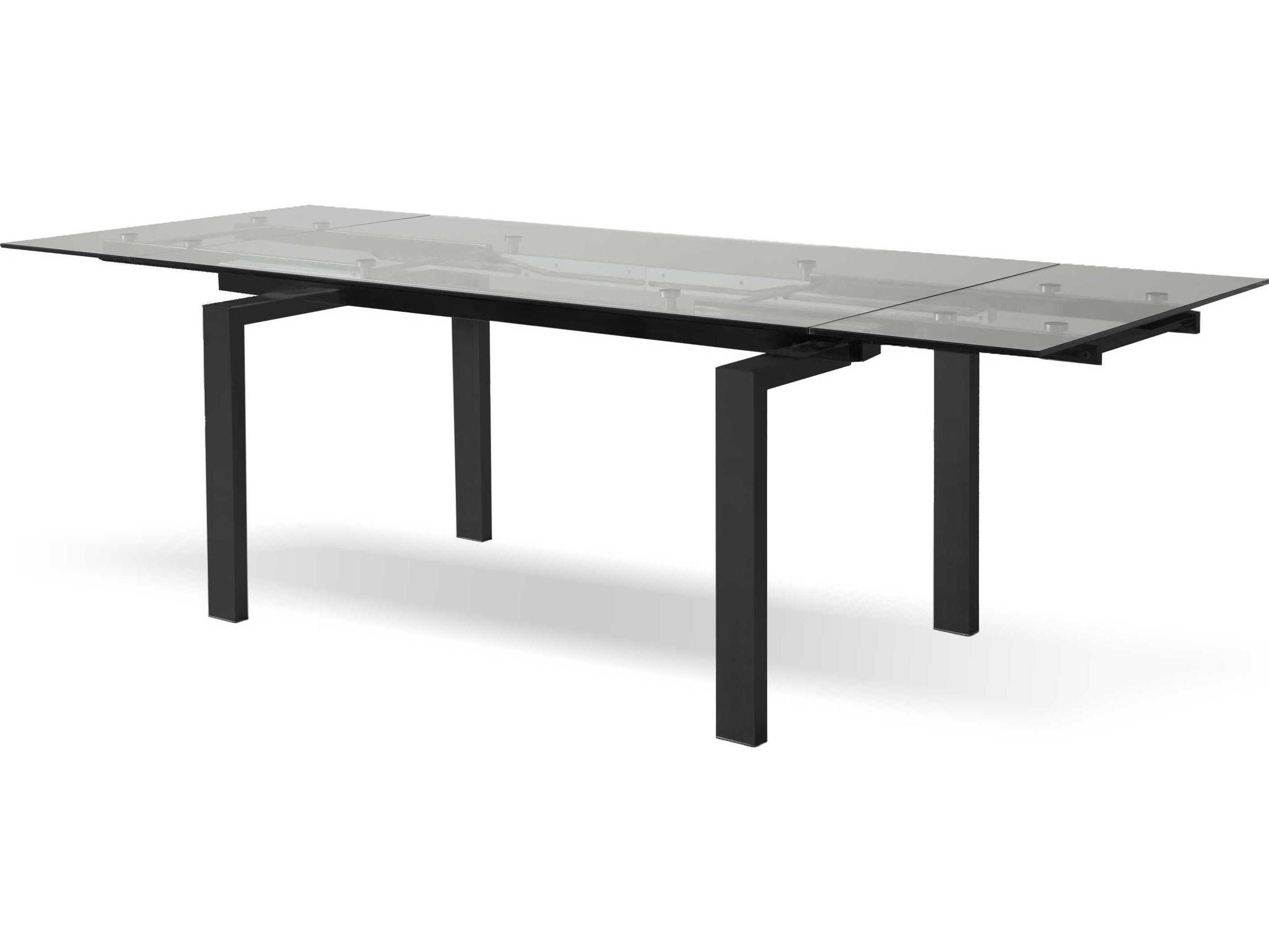 Mobital Cantro Rectangular Glass Clear Dining Table