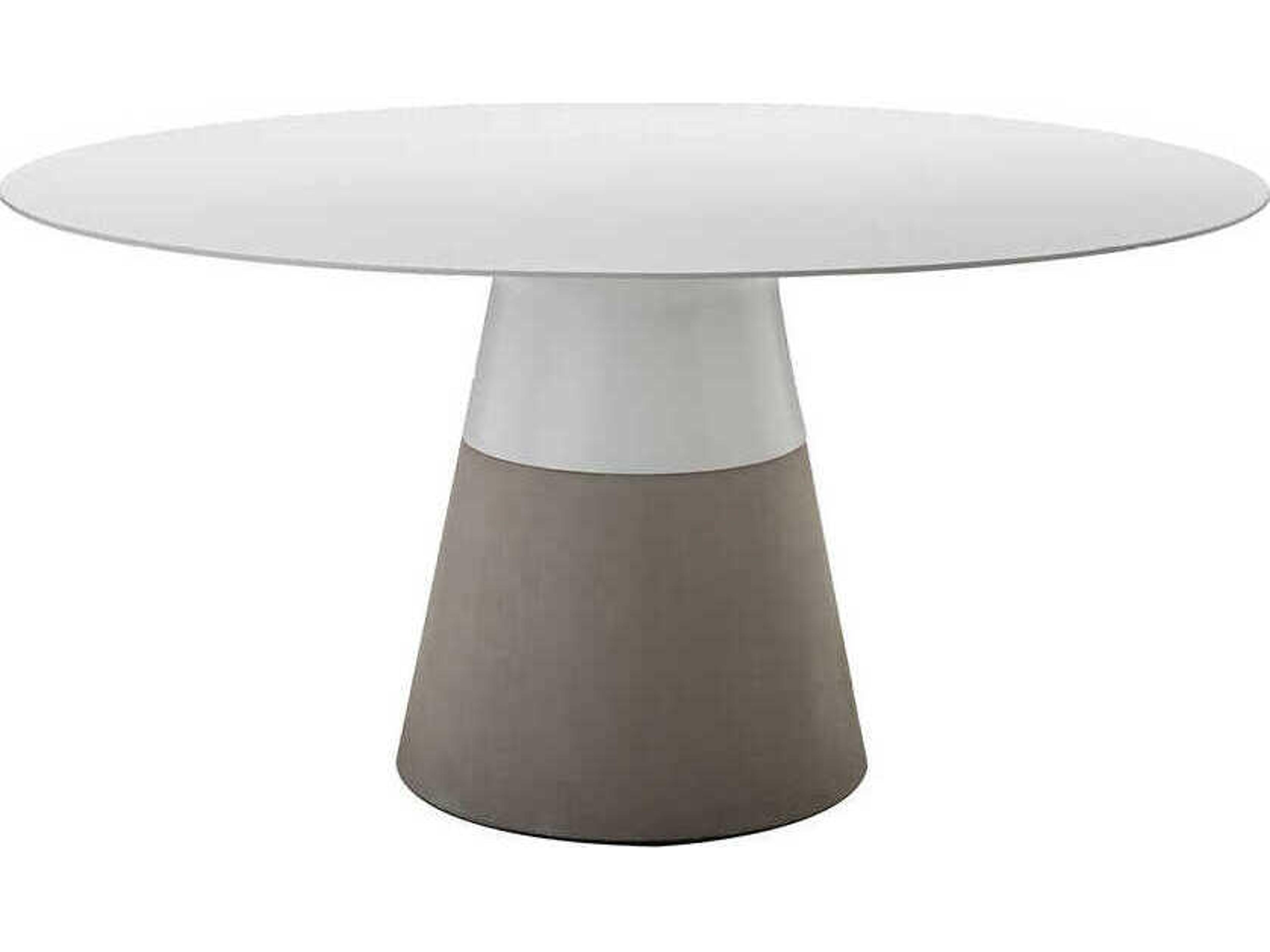 Mobital Maldives Round White Dining Table