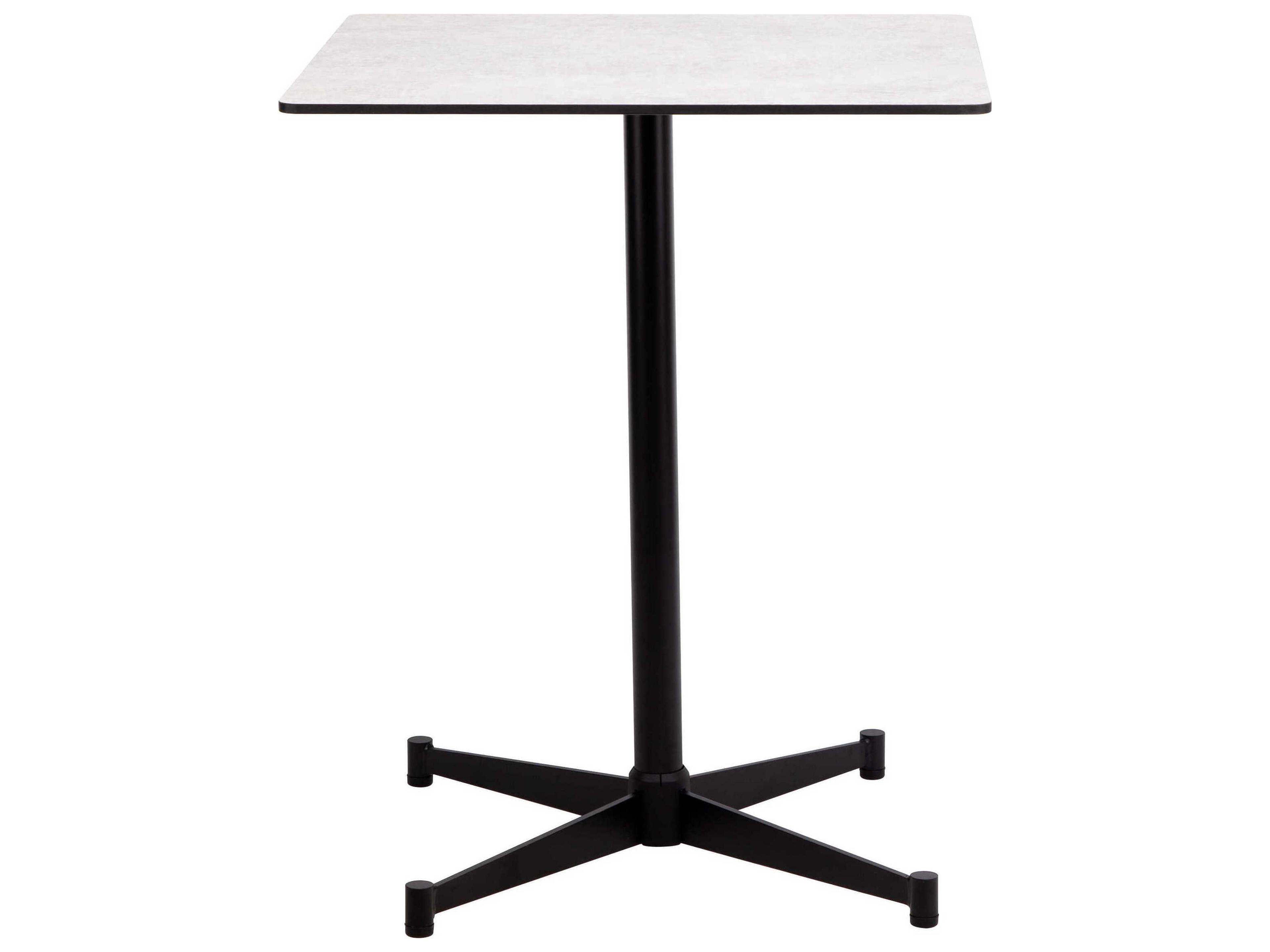 Mobital Pinto Square Wood Grey Black Dining Table