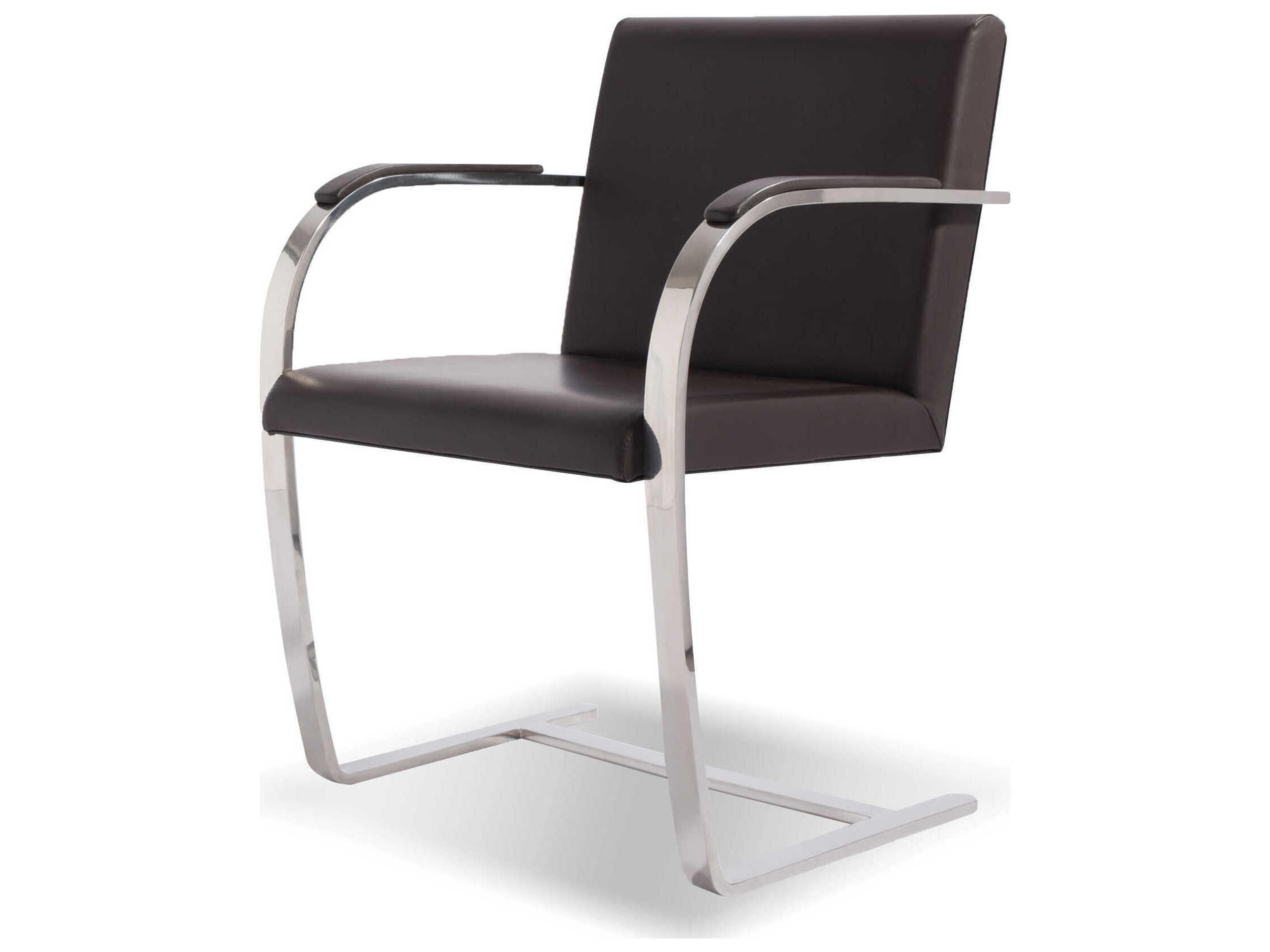 Mobital Mono Black Leather Arm Dining Chair