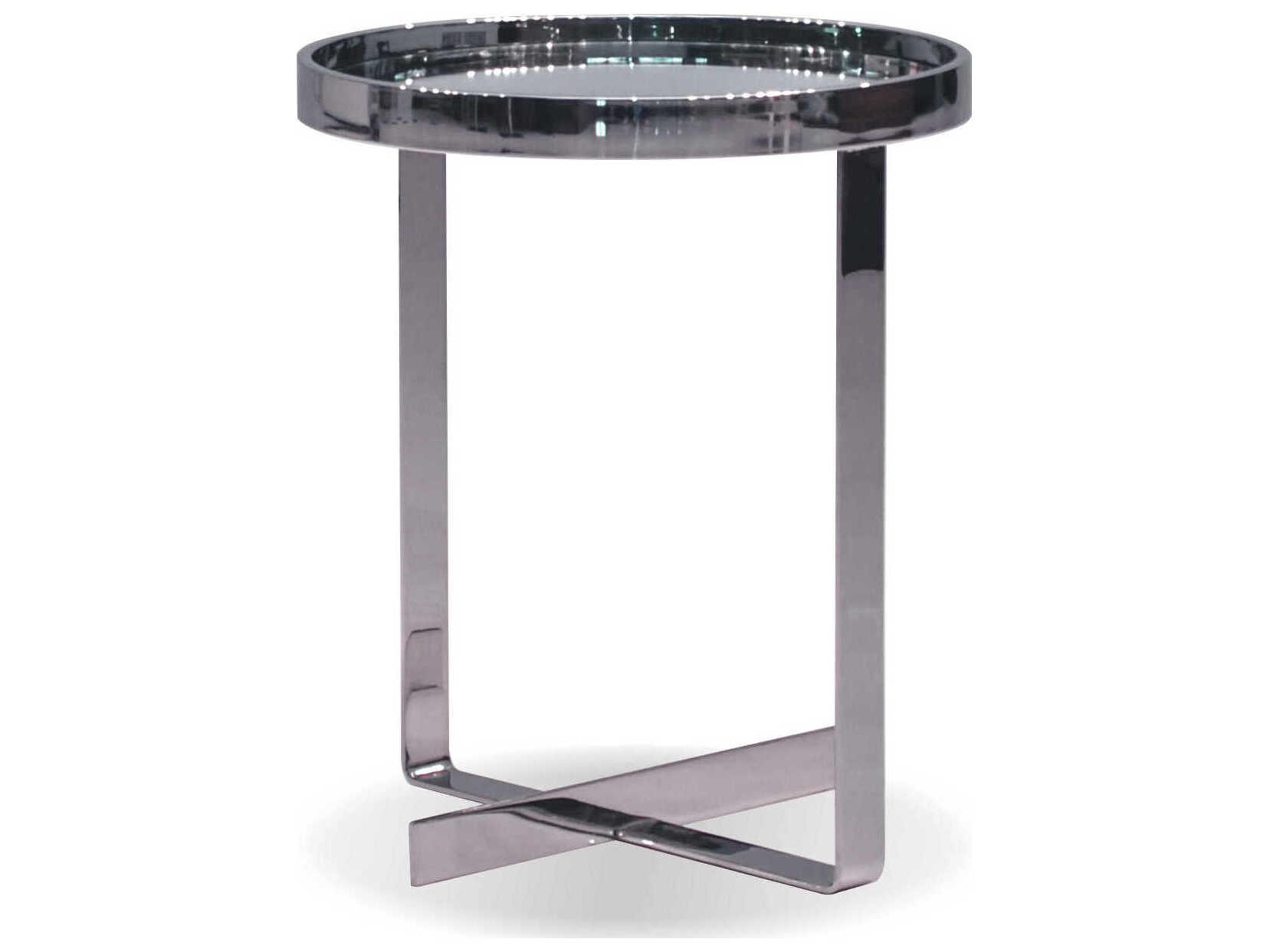 Mobital Tatlow Round Glass End Table