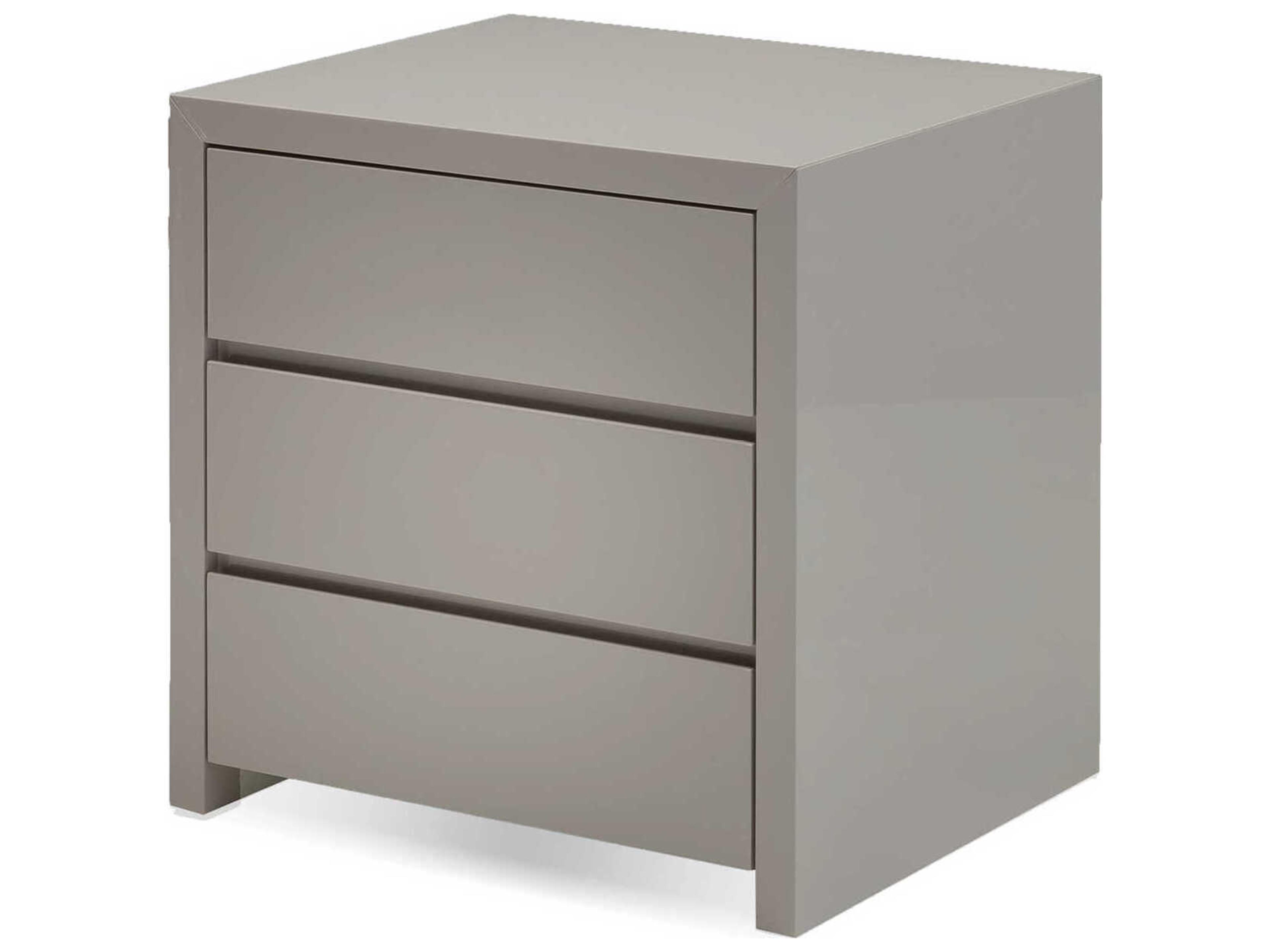 Mobital Blanche 3-Drawers Gray Nightstand