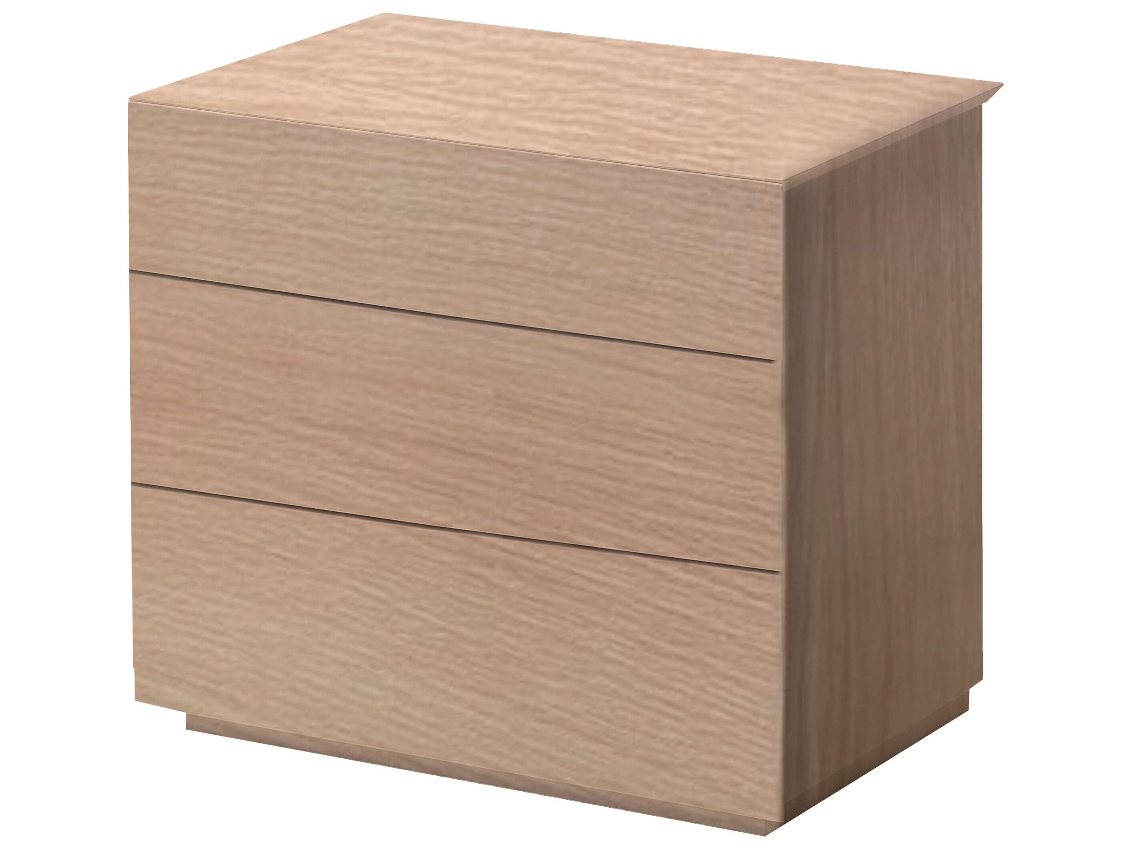 Mobital Vex 3-Drawers Oak Wood Nightstand