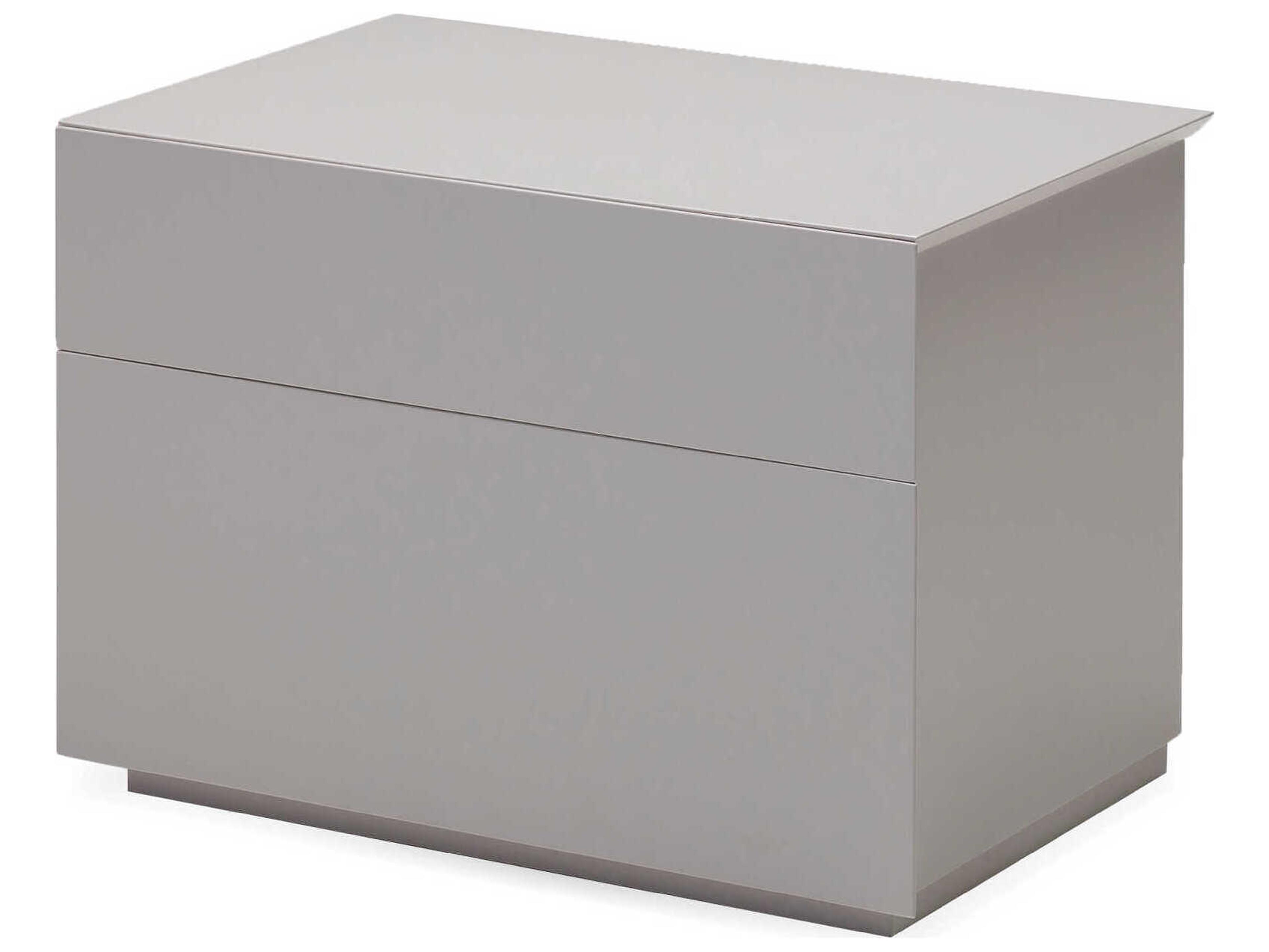 Mobital Vex 2-Drawers Gray Nightstand