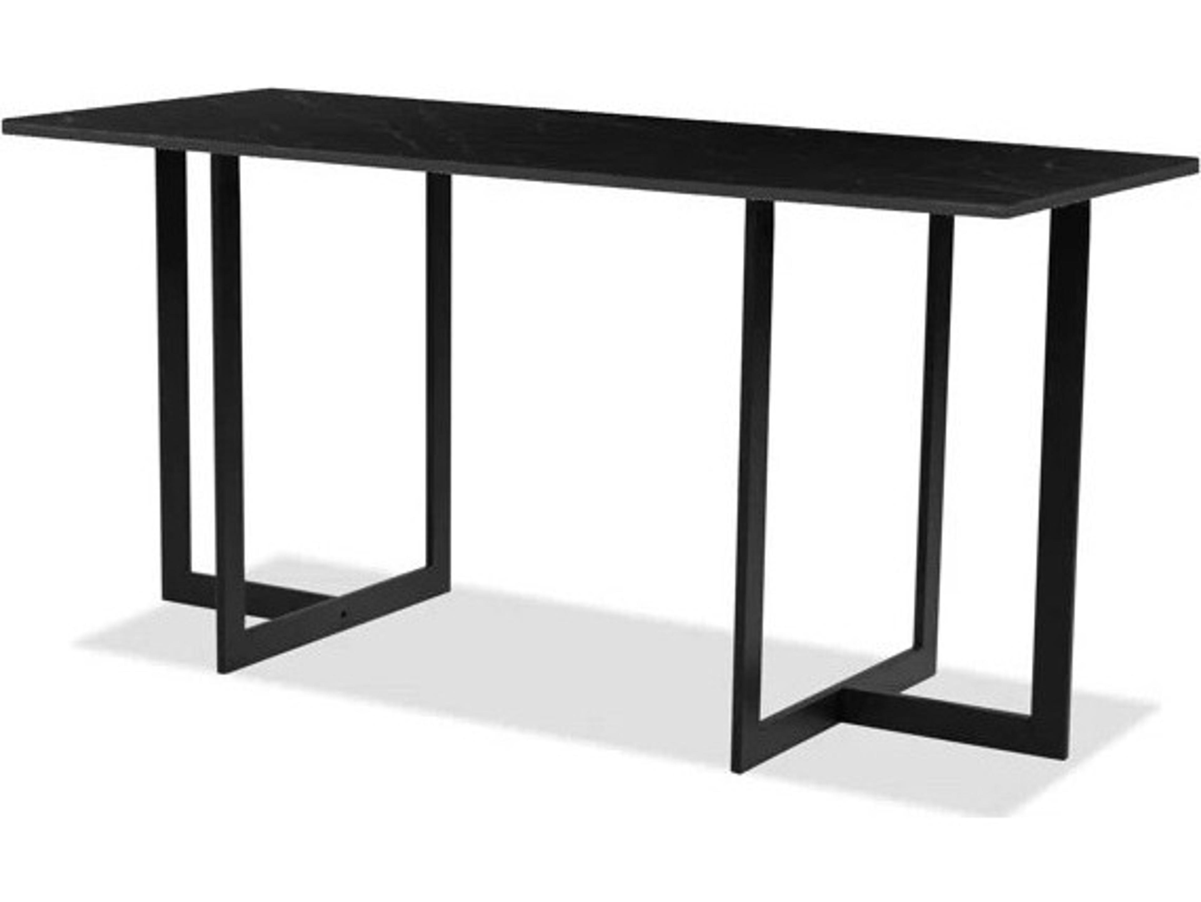 Mobital Onix Black Genuine Marble Secretary Desk