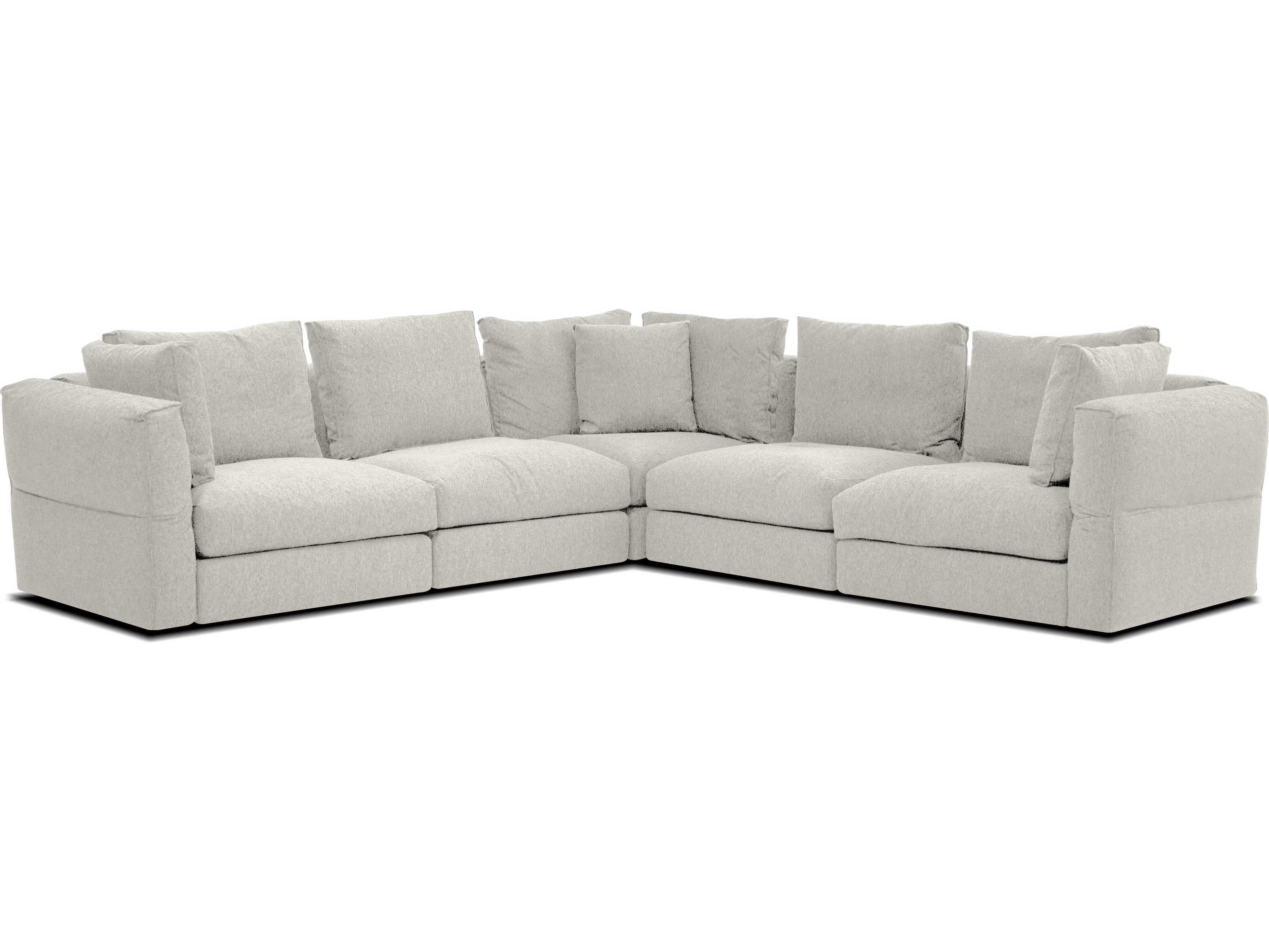 Mobital Armstrong Gray Upholstered Sectional Sofa
