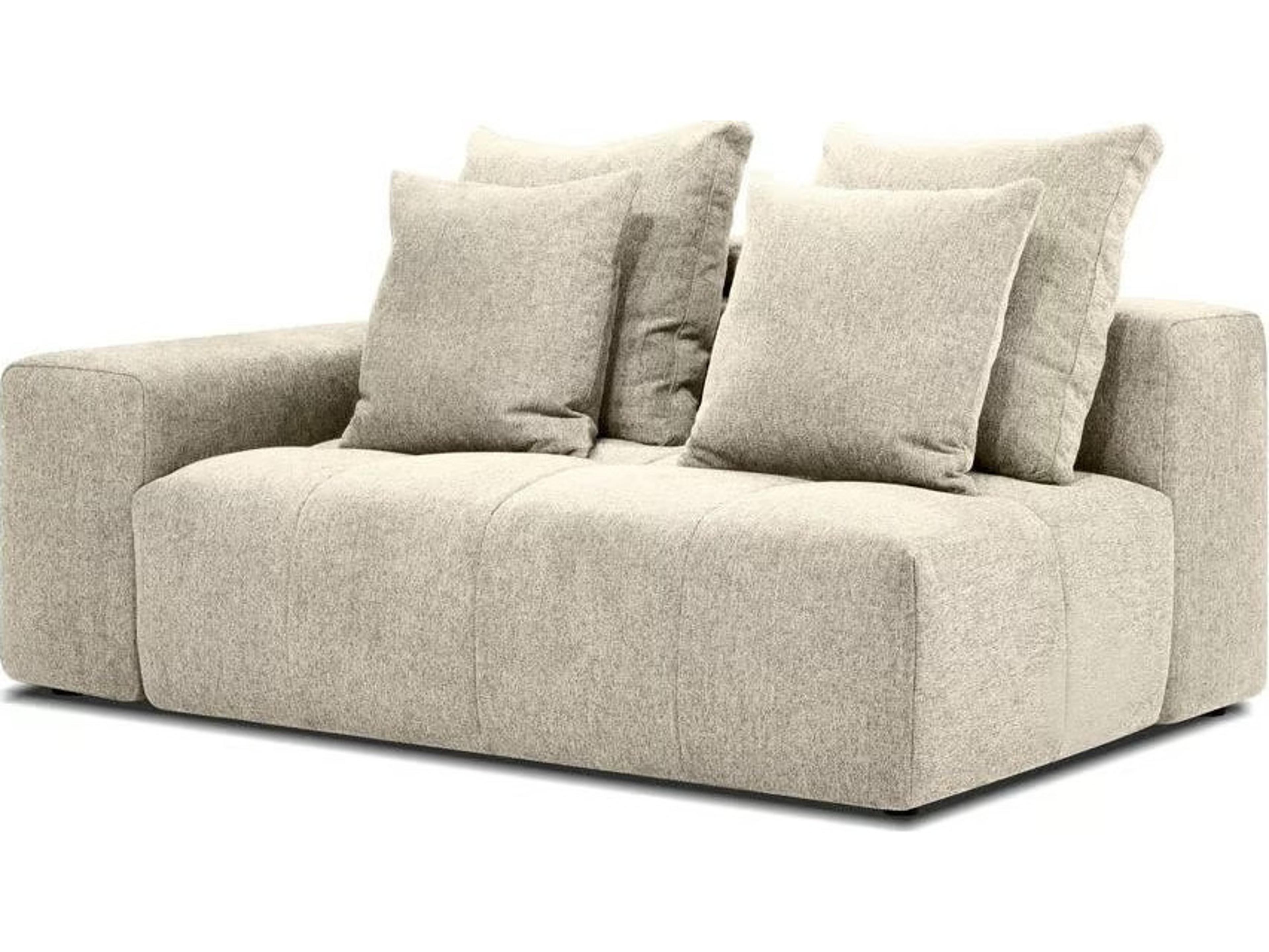 Mobital Mallow Beige Upholstered LAF Sofa