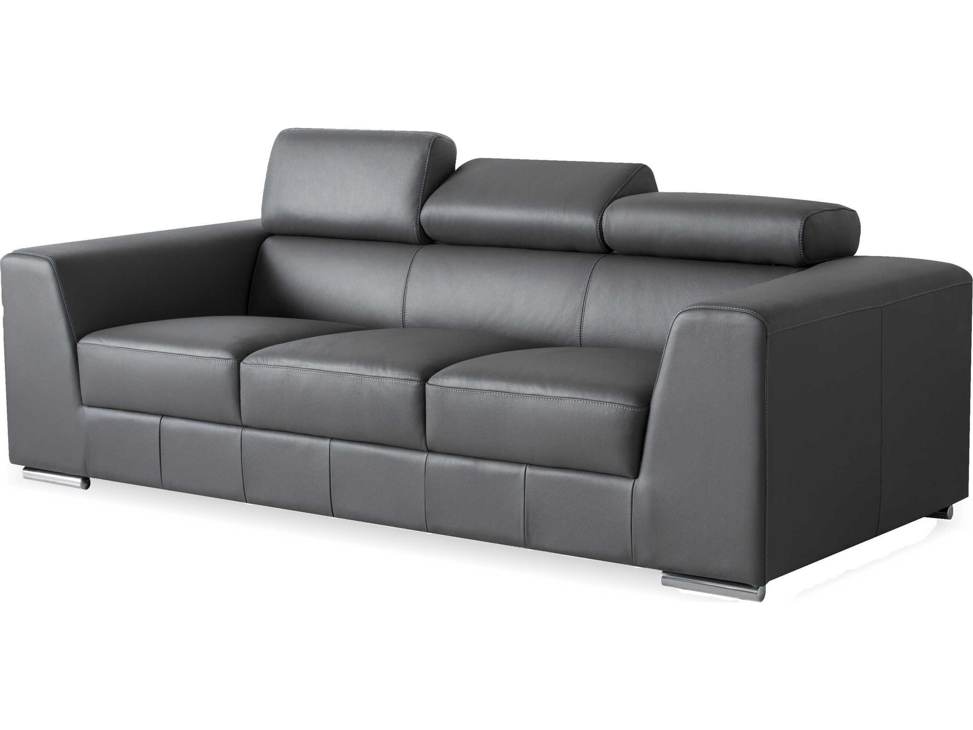 Mobital Icon Dark Grey Leather Sofa