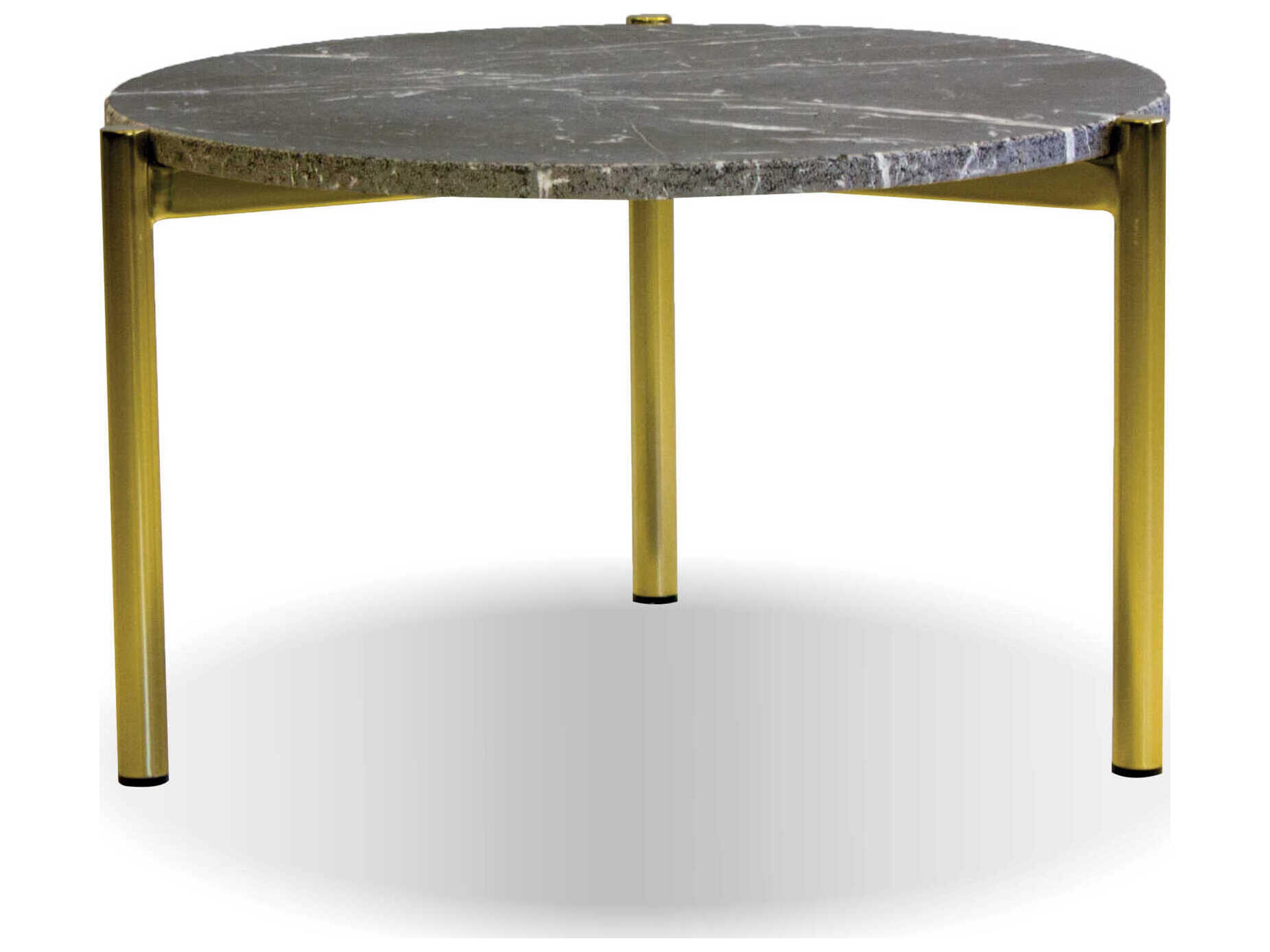 Mobital Atlas Round Marble Black Gold Coffee Table