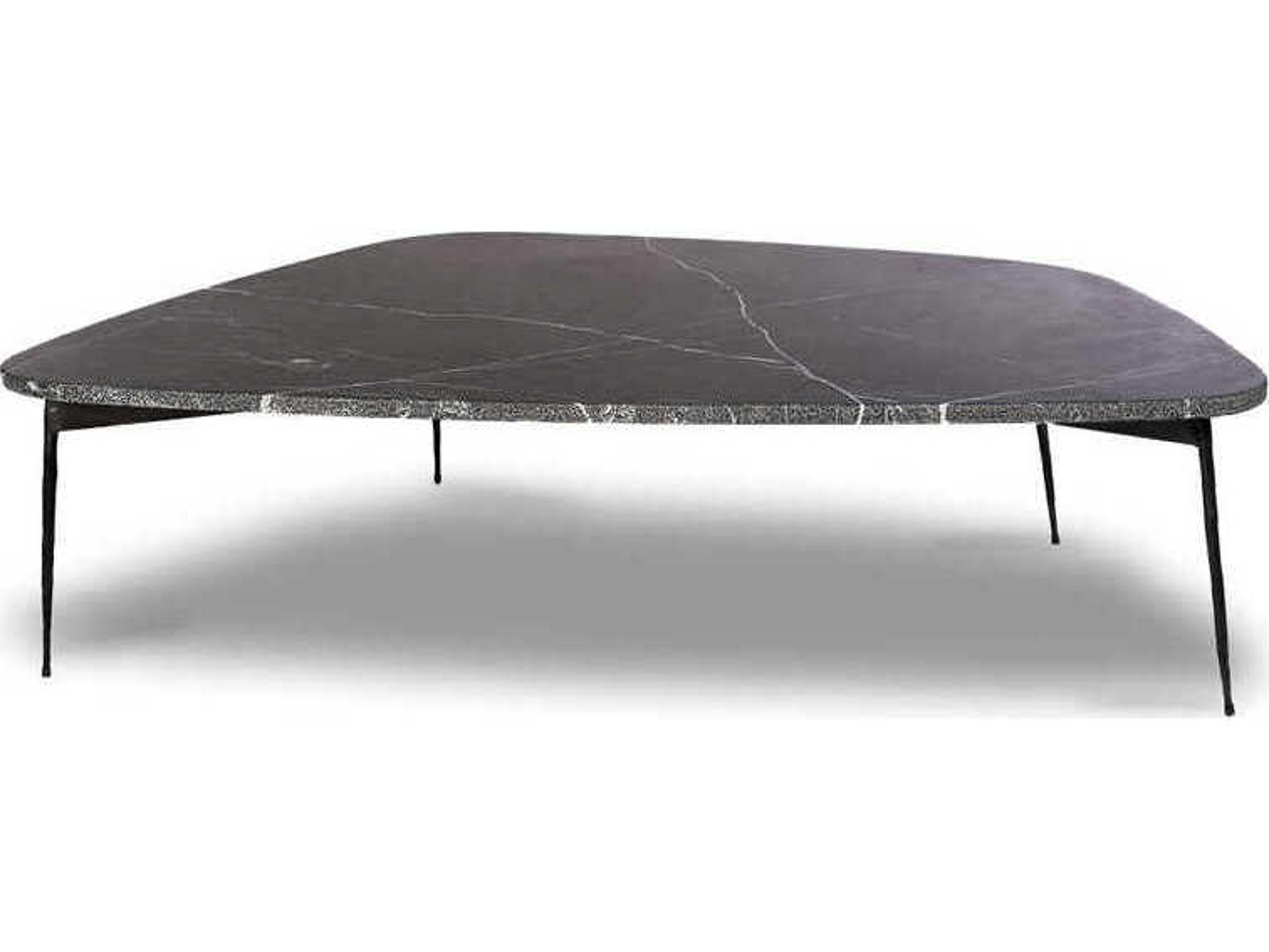Mobital Flint Black Marquina Marble Coffee Table