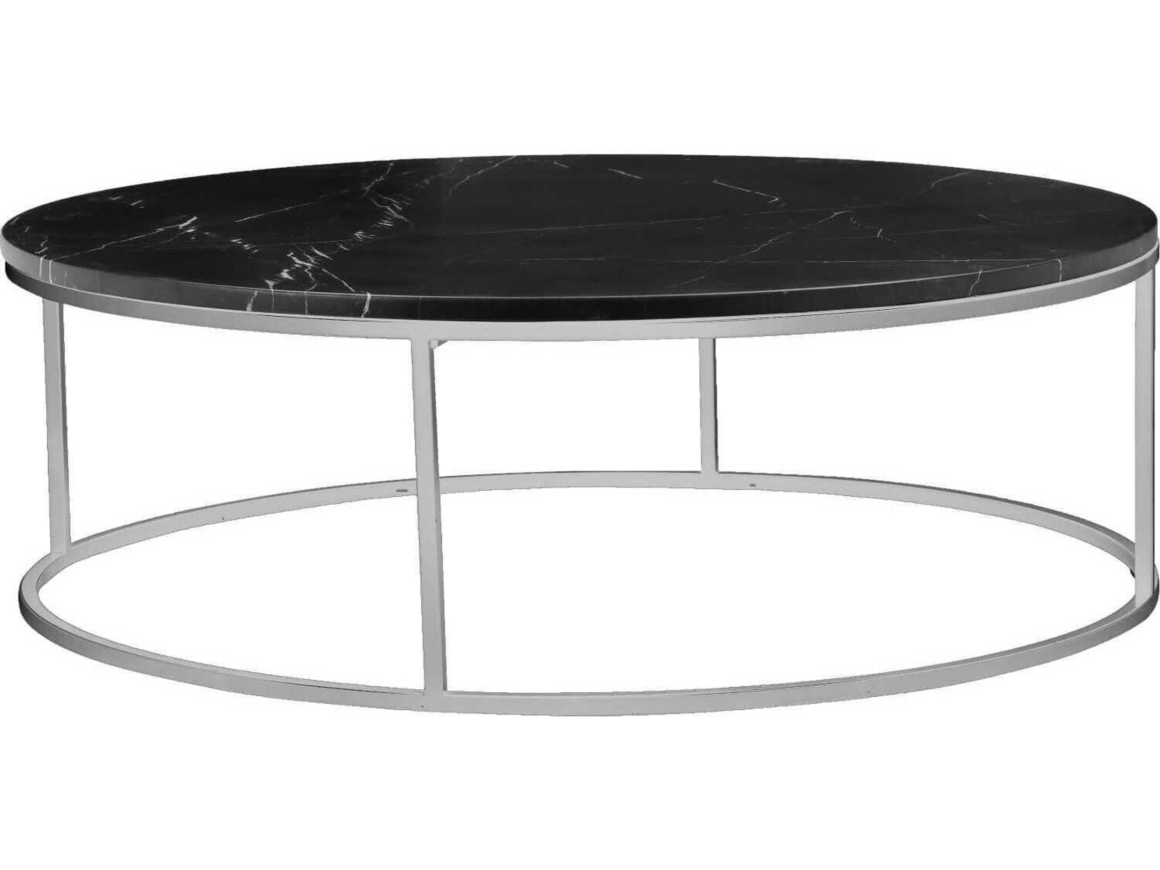 Mobital Onix Round Marble Black Coffee Table