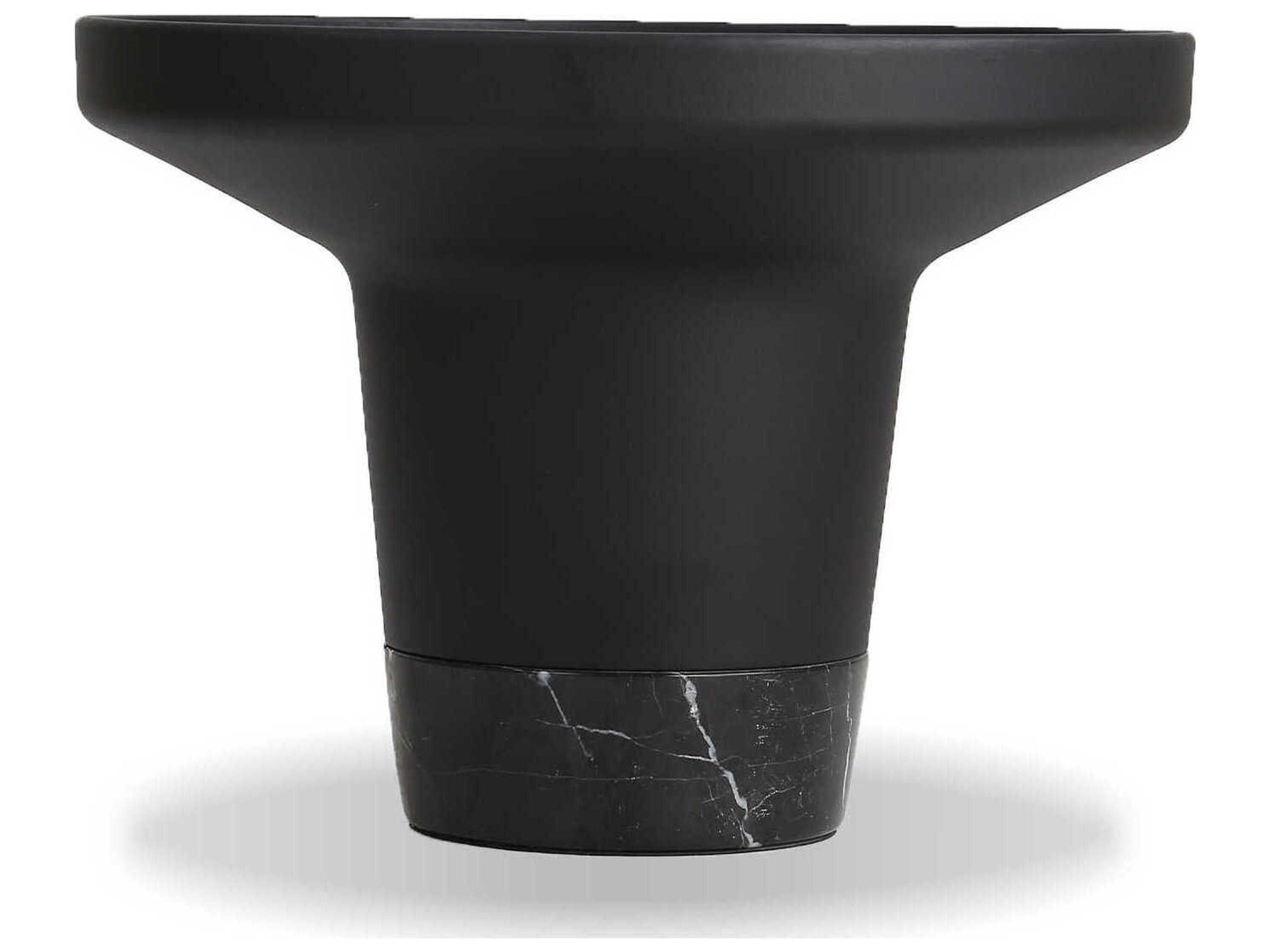 Mobital Spacer Round Metal Black End Table