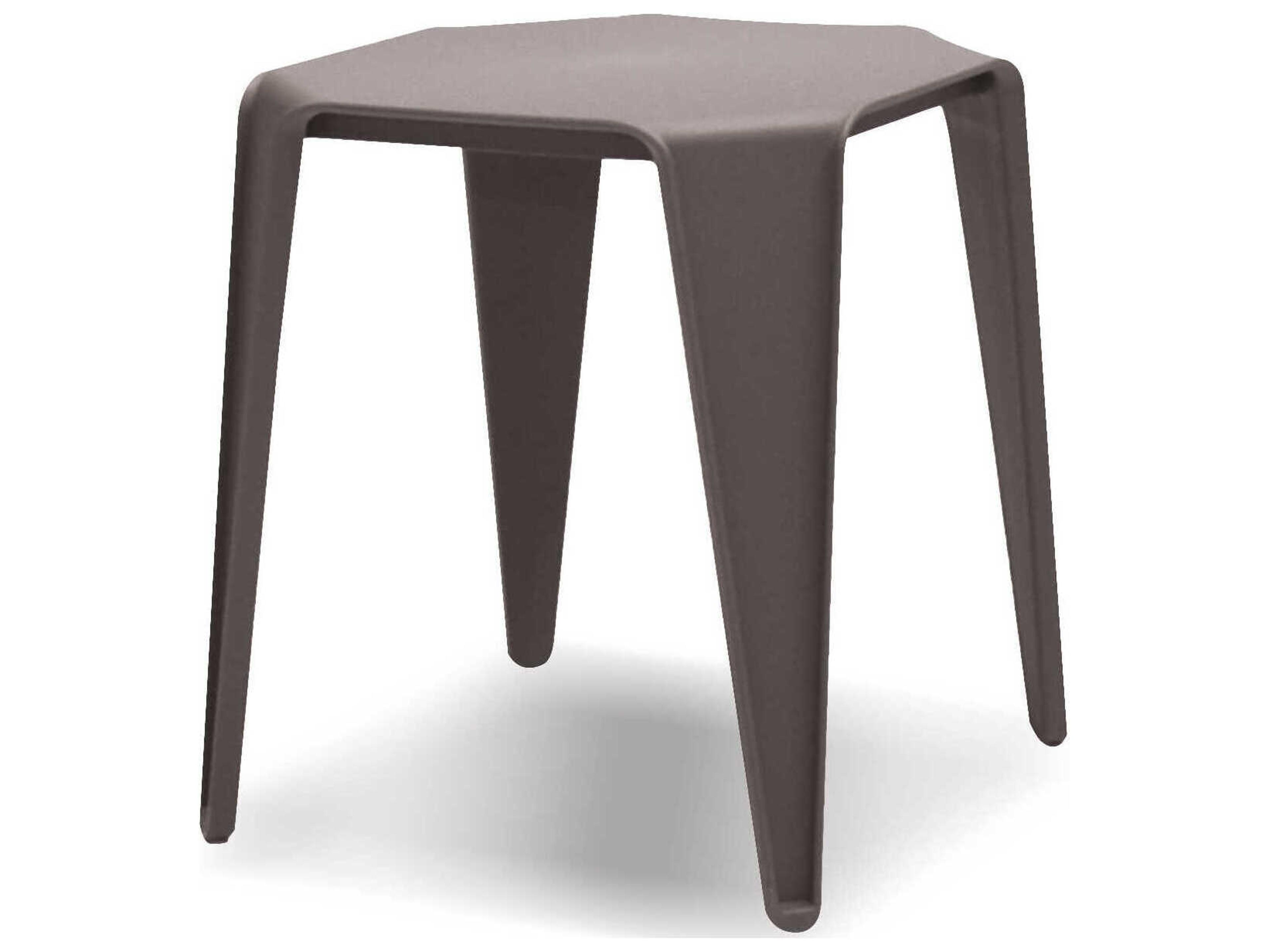 Mobital Yatta Square Plastic Grey End Table