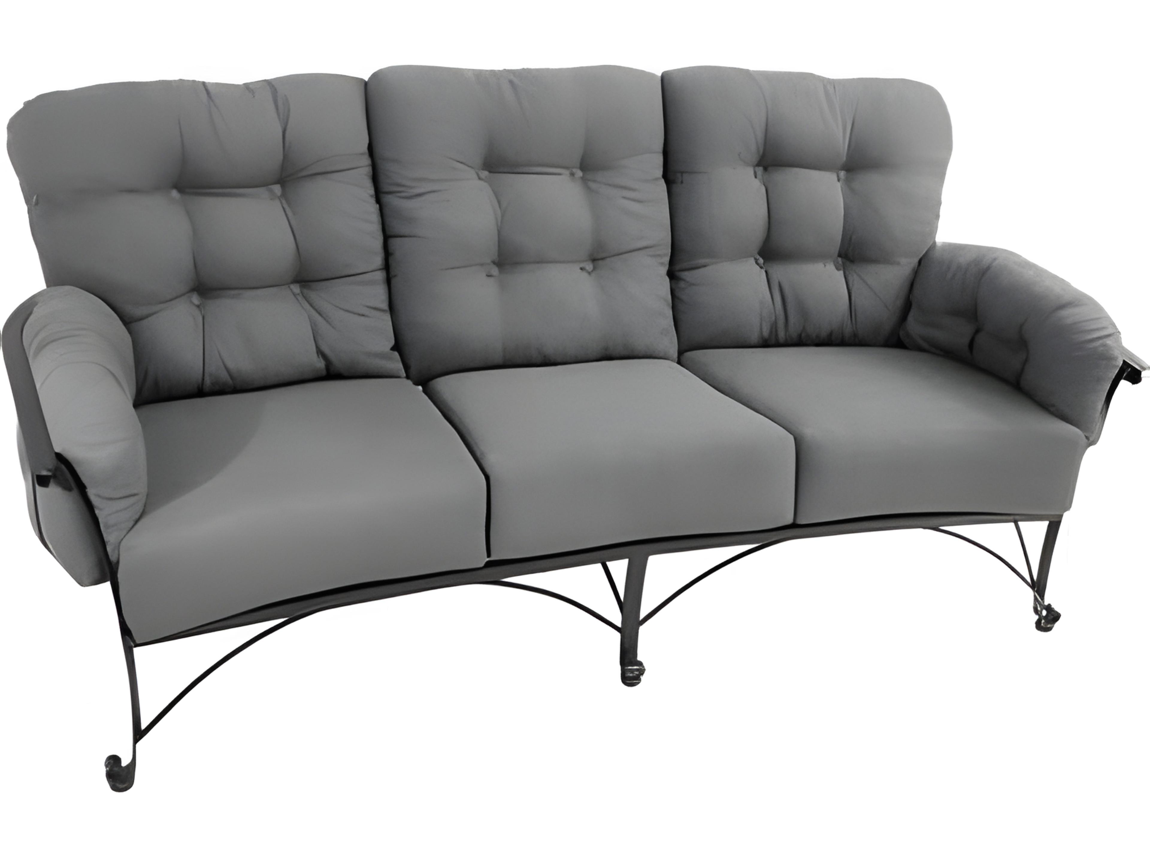 Meadowcraft Vinings Deep Seating Wrought Iron Patio Sofa