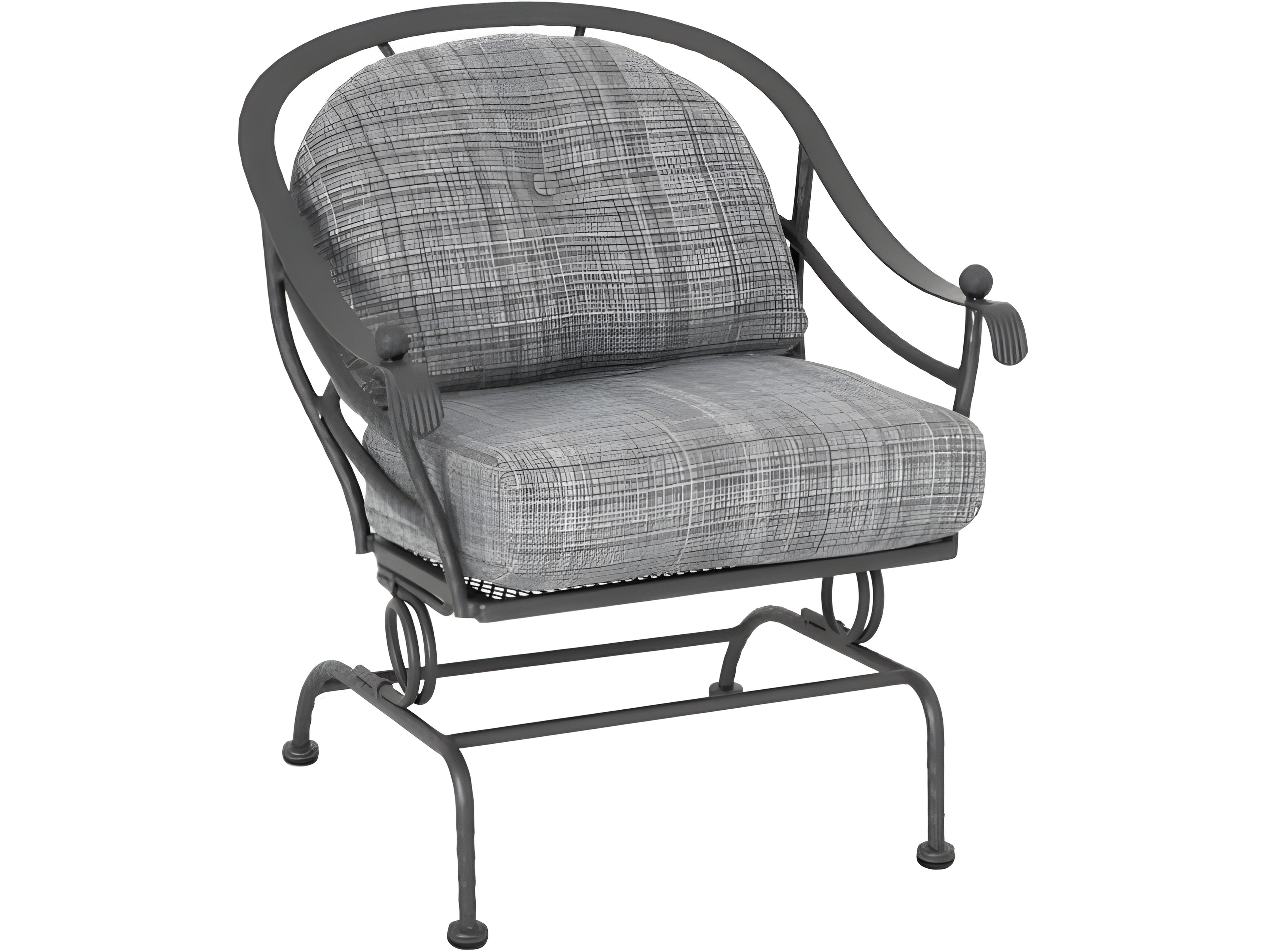 Meadowcraft Milano Wrought Iron Spring Dining Chair Replacement Cushions