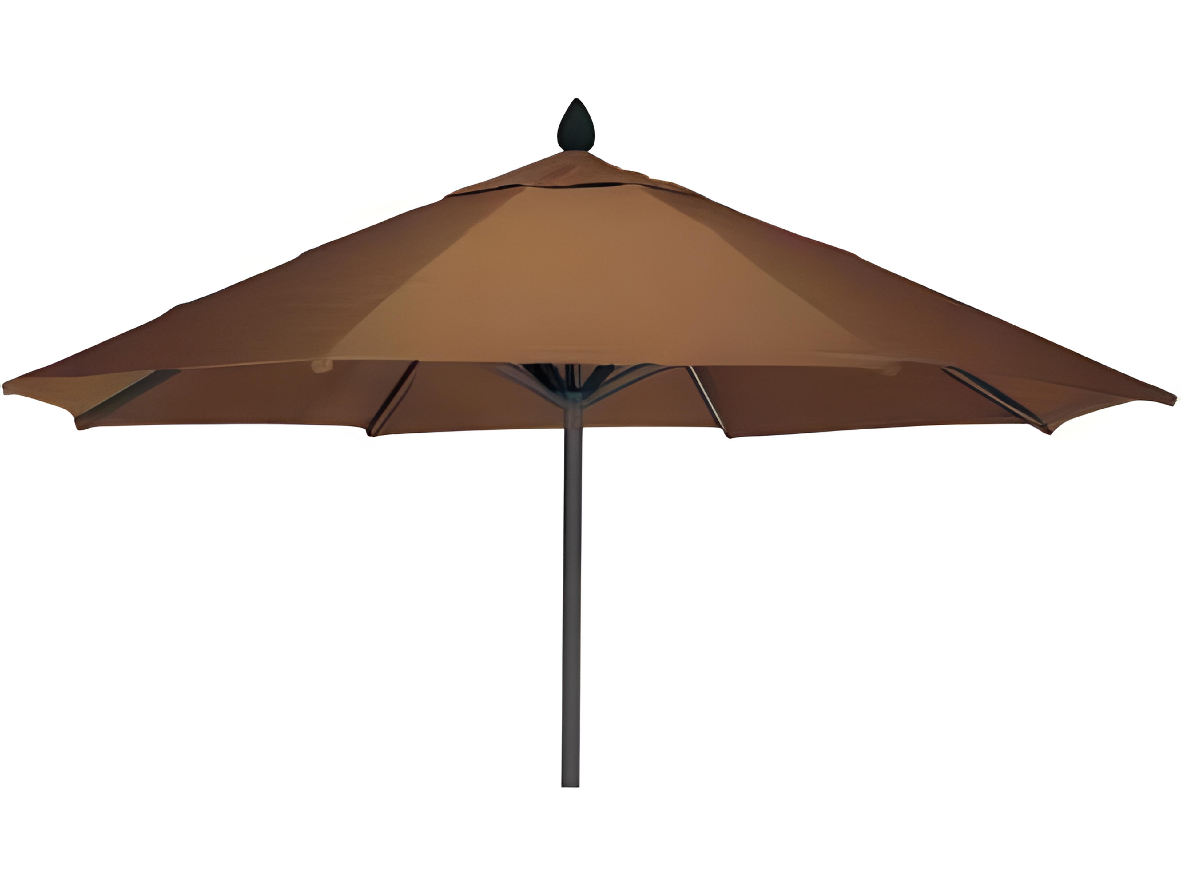 Meadowcraft Market Aluminum 9 Foot Octagon Collar Tilt Patio Umbrella